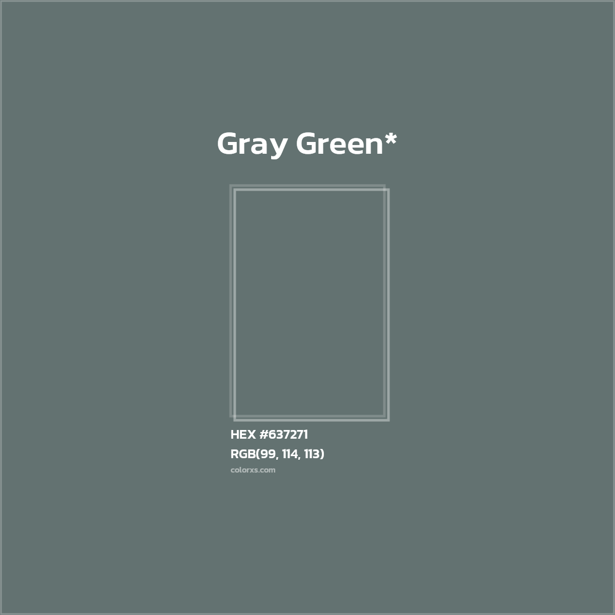 #637271 hex color. RGB, RYB, CMYK, HSL, HSV codes and color conversions. Matching color names, palettes, paints.