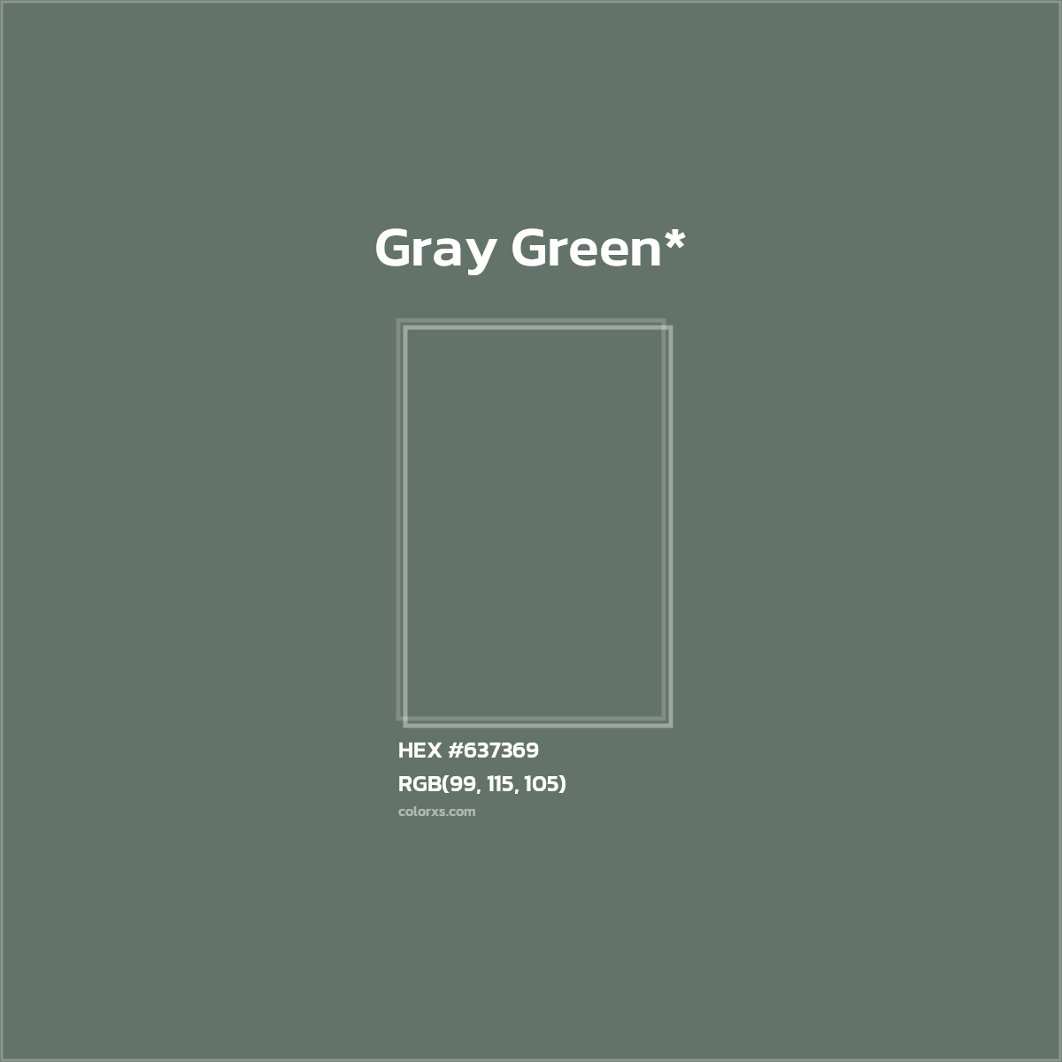 #637369 hex color. RGB, RYB, CMYK, HSL, HSV codes and color conversions. Matching color names, palettes, paints.