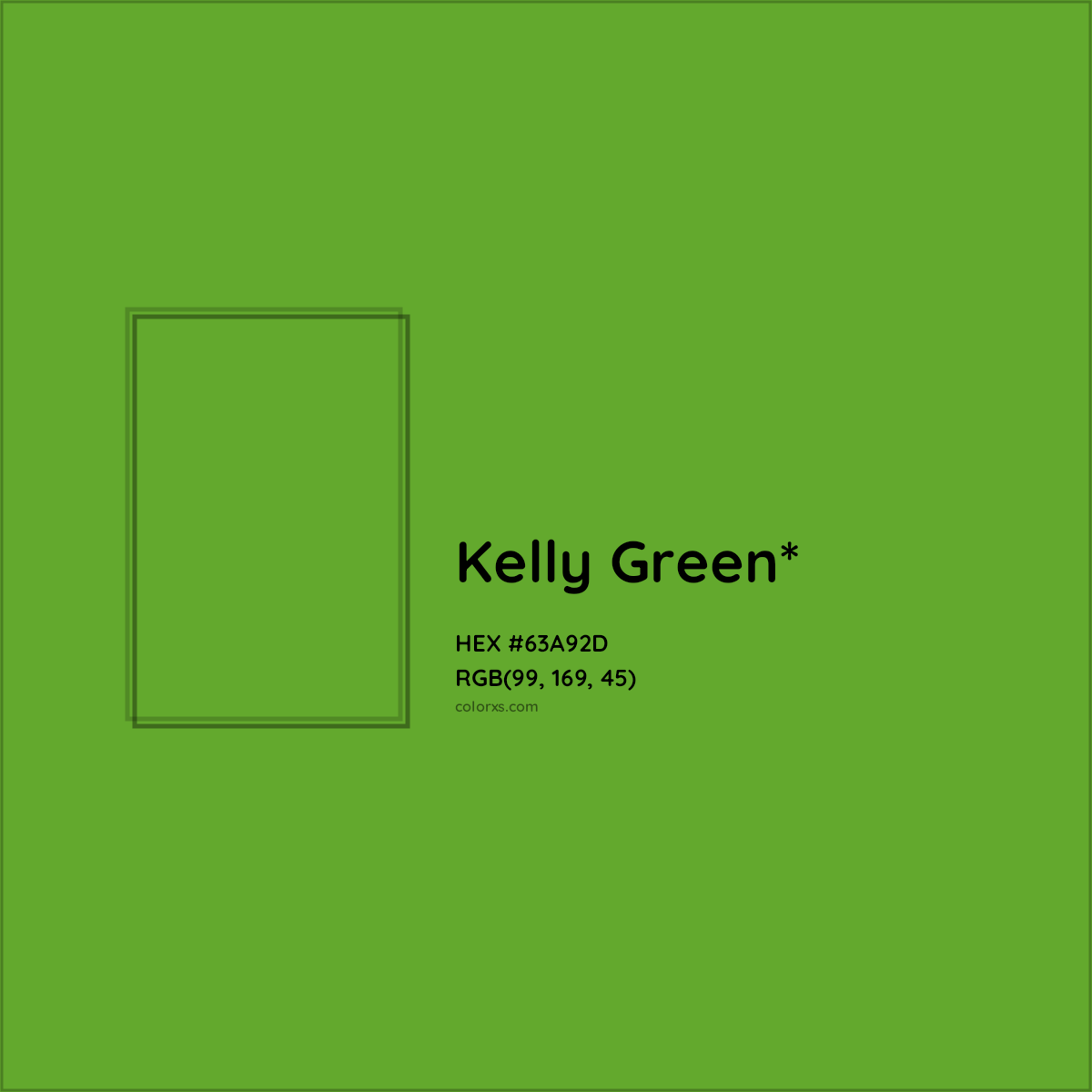 #63A92D hex color. RGB, RYB, CMYK, HSL, HSV codes and color conversions. Matching color names, palettes, paints.