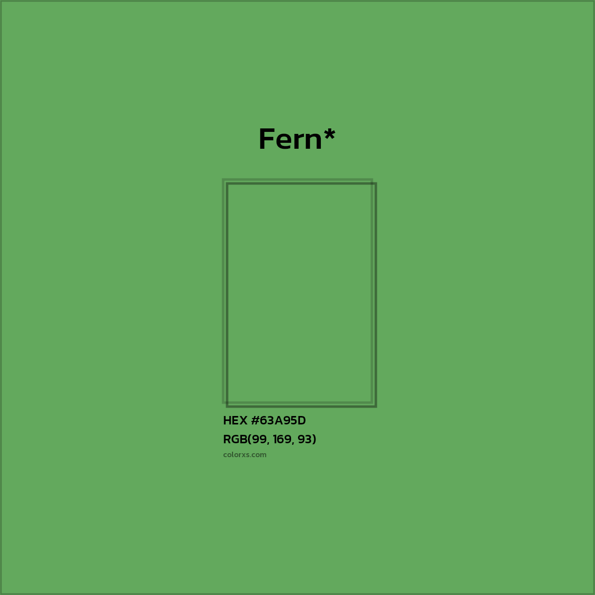 #63A95D hex color. RGB, RYB, CMYK, HSL, HSV codes and color conversions. Matching color names, palettes, paints.