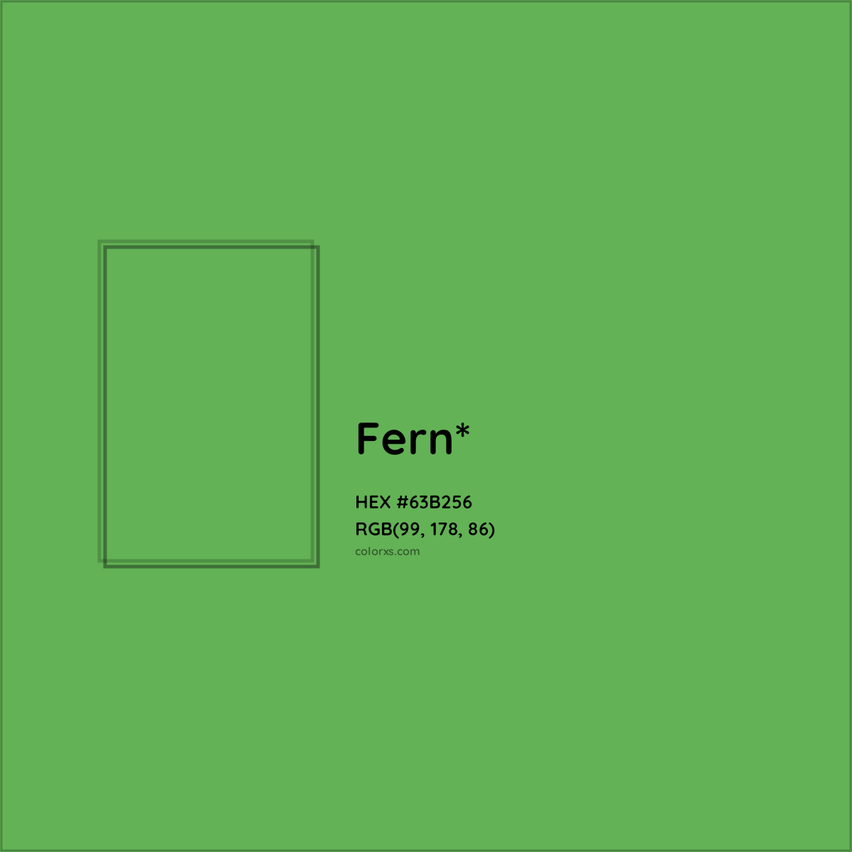 #63B256 hex color. RGB, RYB, CMYK, HSL, HSV codes and color conversions. Matching color names, palettes, paints.