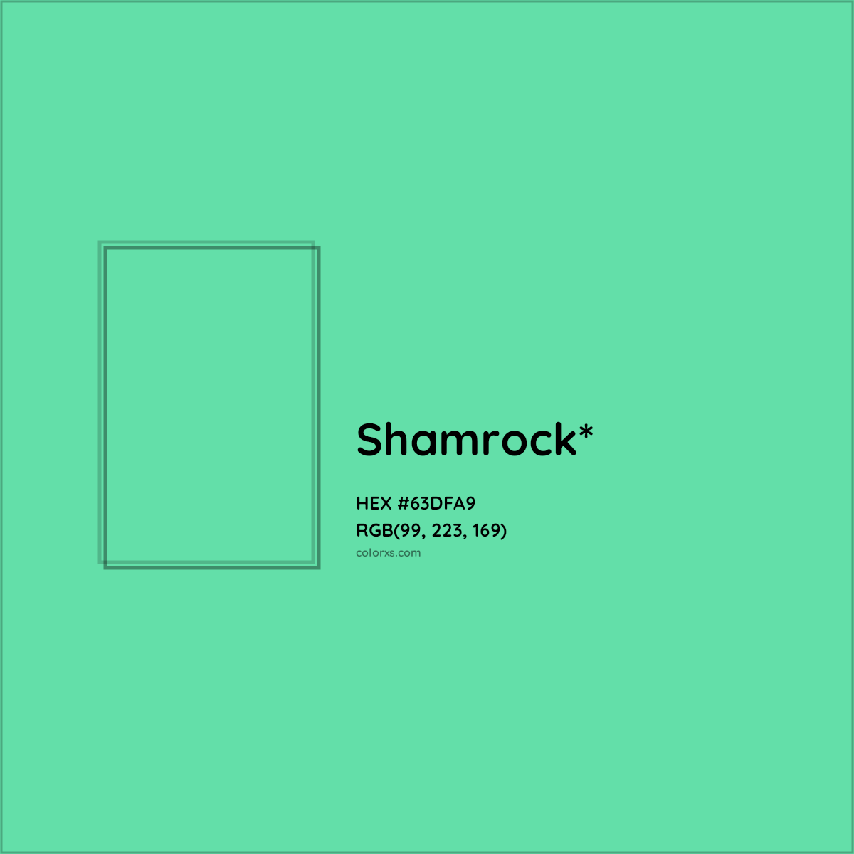 #63DFA9 hex color. RGB, RYB, CMYK, HSL, HSV codes and color conversions. Matching color names, palettes, paints.