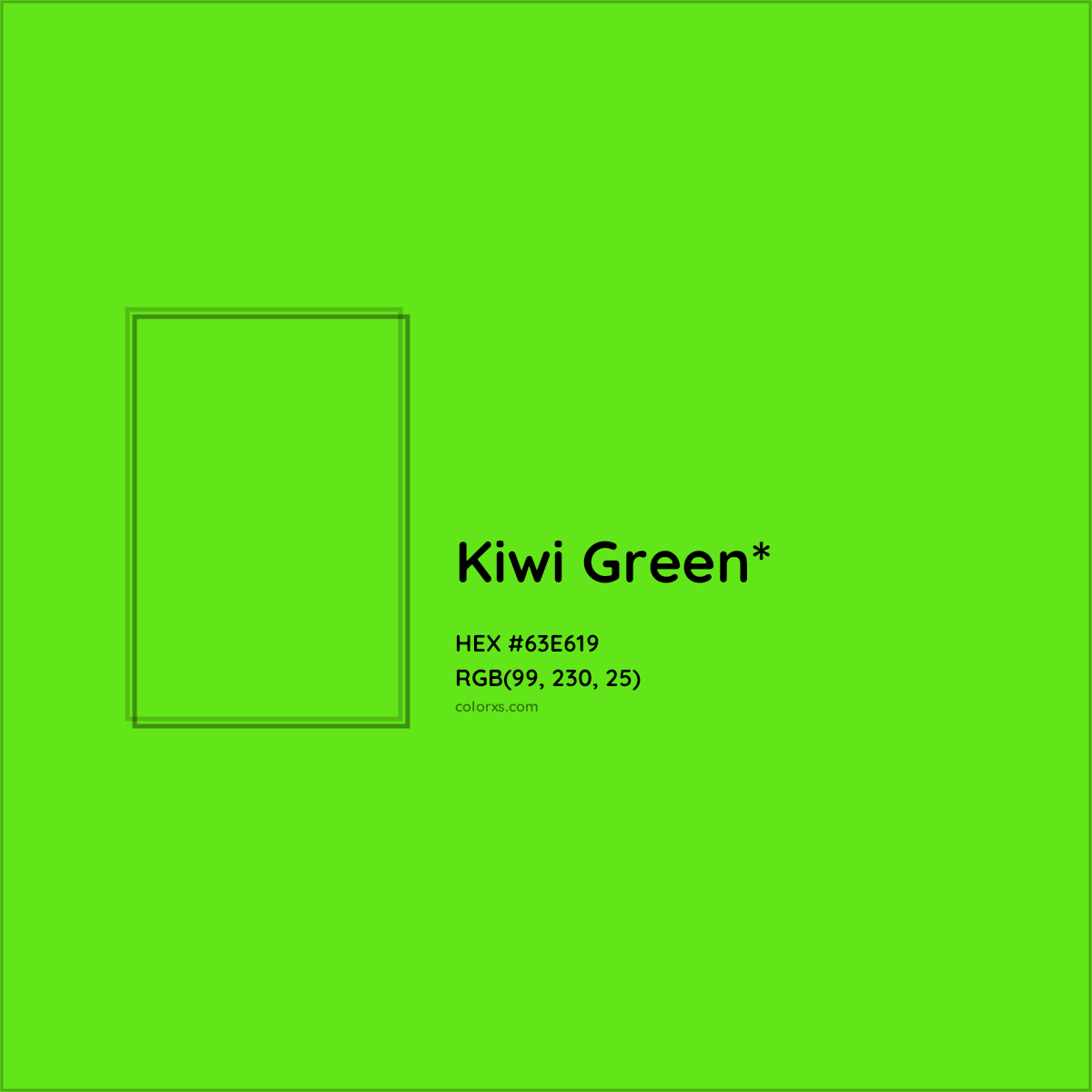 #63E619 hex color. RGB, RYB, CMYK, HSL, HSV codes and color conversions. Matching color names, palettes, paints.