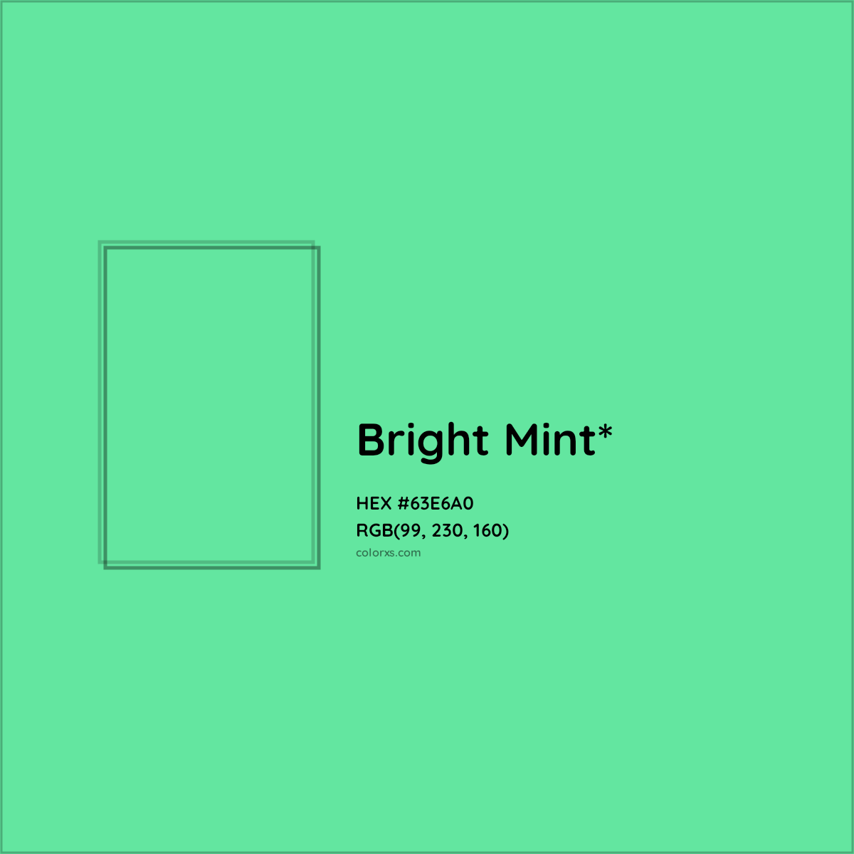 #63E6A0 hex color. RGB, RYB, CMYK, HSL, HSV codes and color conversions. Matching color names, palettes, paints.