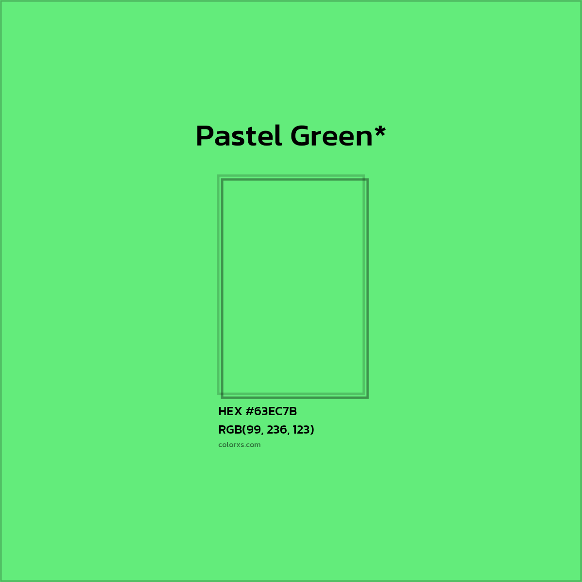 #63EC7B hex color. RGB, RYB, CMYK, HSL, HSV codes and color conversions. Matching color names, palettes, paints.