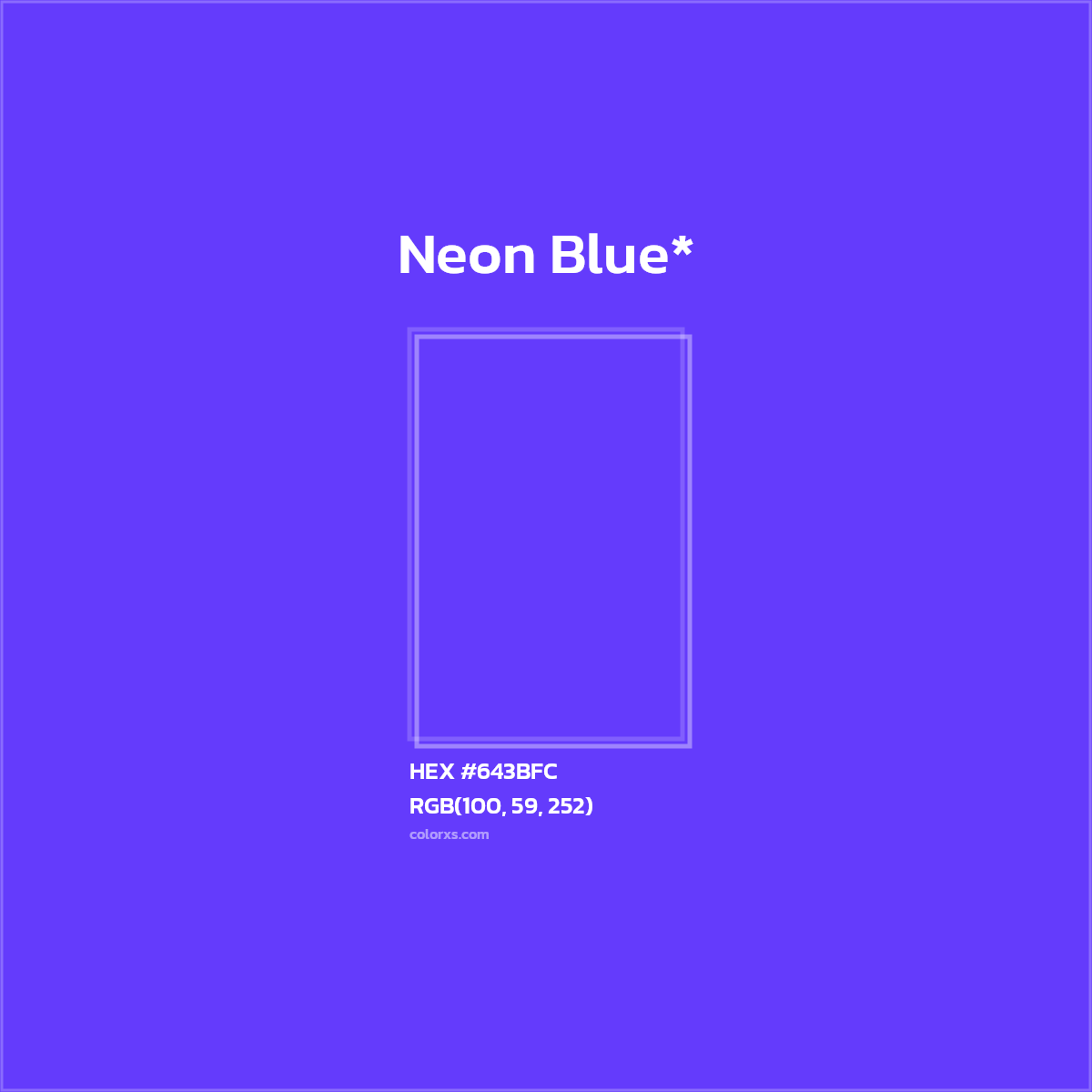 #643BFC hex color. RGB, RYB, CMYK, HSL, HSV codes and color conversions. Matching color names, palettes, paints.