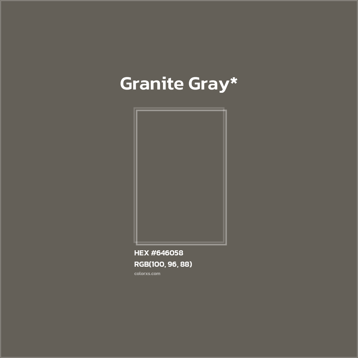 #646058 hex color. RGB, RYB, CMYK, HSL, HSV codes and color conversions. Matching color names, palettes, paints.