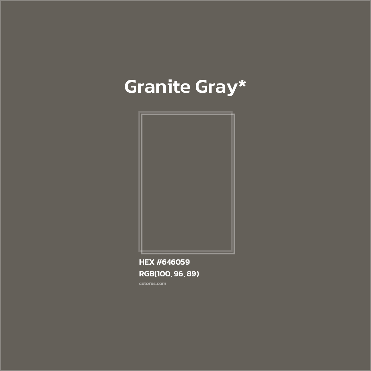 #646059 hex color. RGB, RYB, CMYK, HSL, HSV codes and color conversions. Matching color names, palettes, paints.