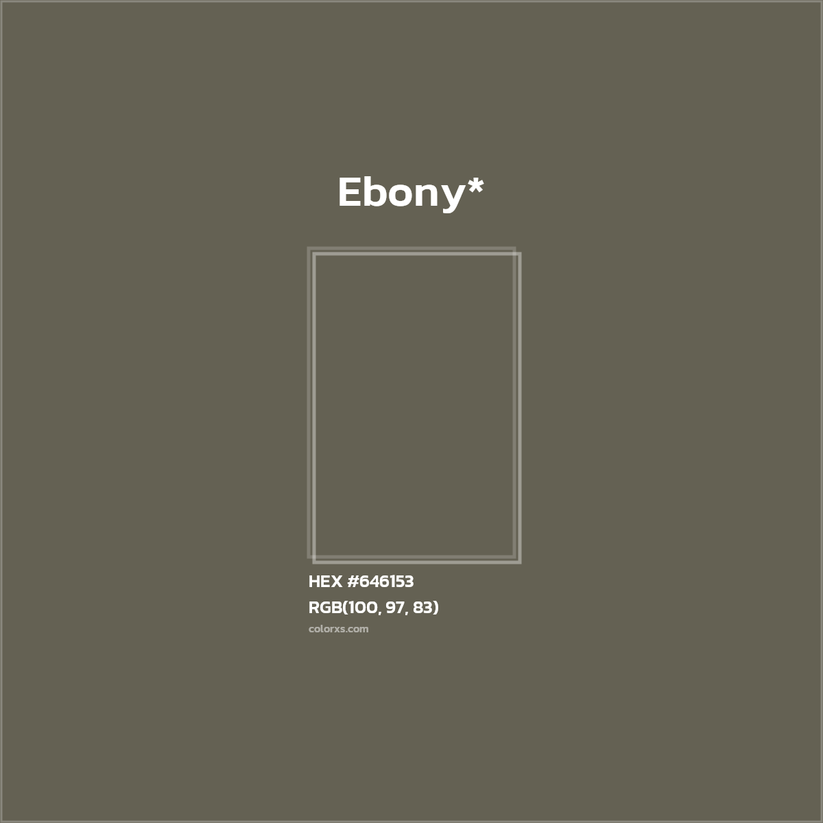 #646153 hex color. RGB, RYB, CMYK, HSL, HSV codes and color conversions. Matching color names, palettes, paints.