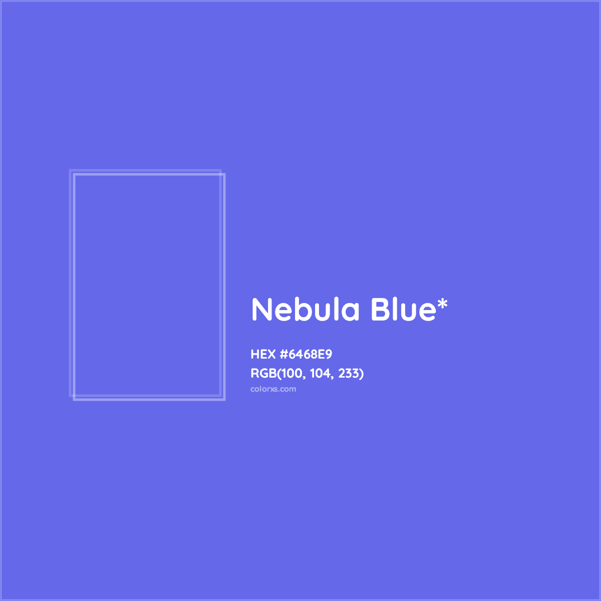 #6468E9 hex color. RGB, RYB, CMYK, HSL, HSV codes and color conversions. Matching color names, palettes, paints.