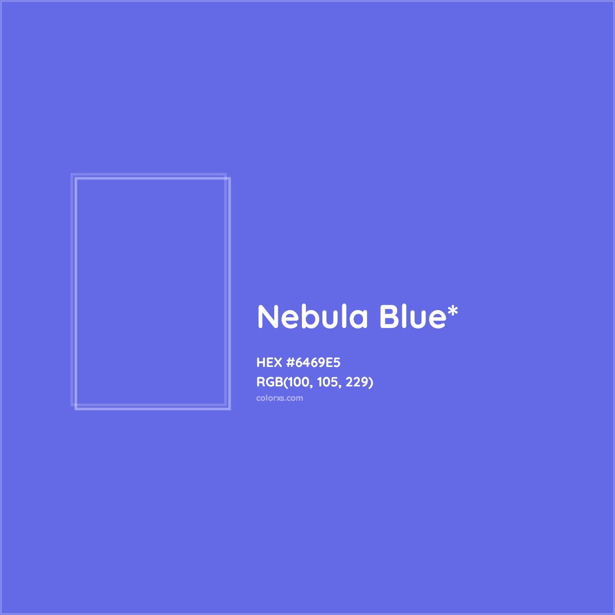#6469E5 hex color. RGB, RYB, CMYK, HSL, HSV codes and color conversions. Matching color names, palettes, paints.