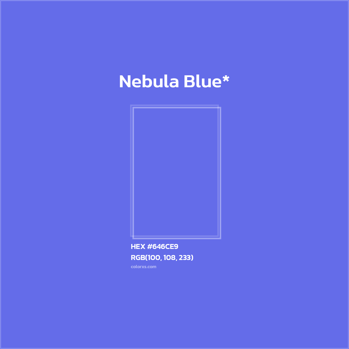 #646CE9 hex color. RGB, RYB, CMYK, HSL, HSV codes and color conversions. Matching color names, palettes, paints.
