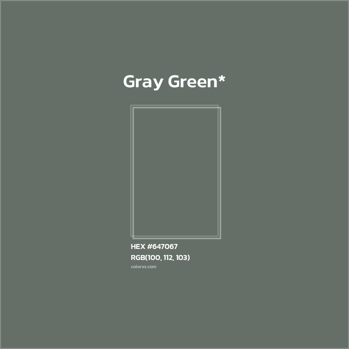 #647067 hex color. RGB, RYB, CMYK, HSL, HSV codes and color conversions. Matching color names, palettes, paints.