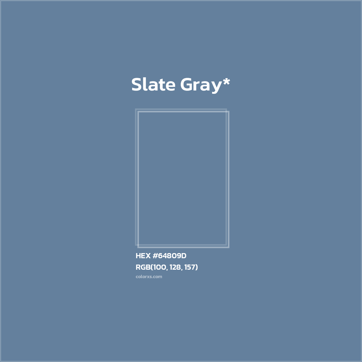 #64809D hex color. RGB, RYB, CMYK, HSL, HSV codes and color conversions. Matching color names, palettes, paints.