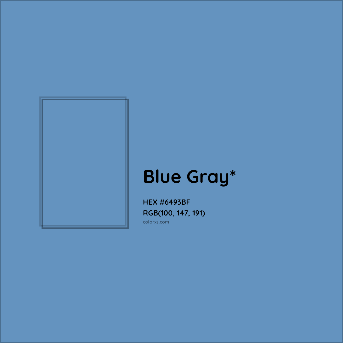 #6493BF hex color. RGB, RYB, CMYK, HSL, HSV codes and color conversions. Matching color names, palettes, paints.