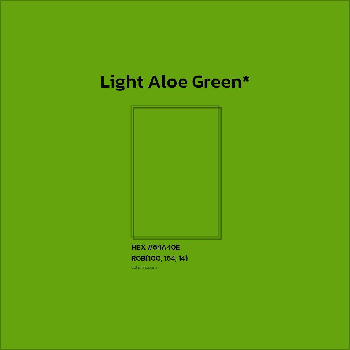 #64A40E hex color. RGB, RYB, CMYK, HSL, HSV codes and color conversions. Matching color names, palettes, paints.