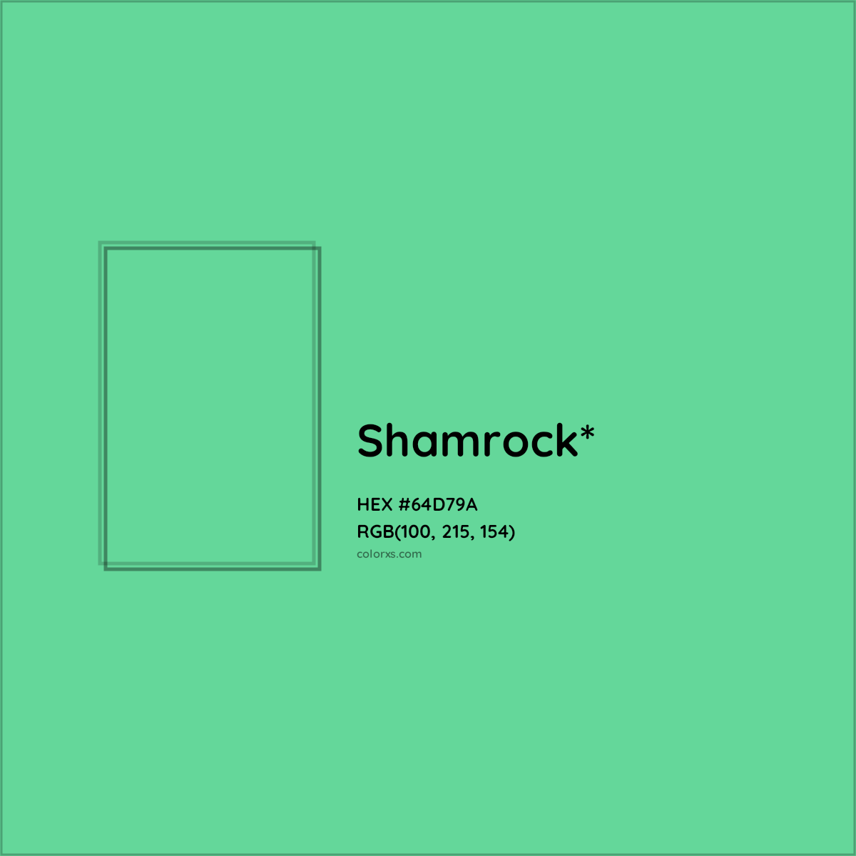 #64D79A hex color. RGB, RYB, CMYK, HSL, HSV codes and color conversions. Matching color names, palettes, paints.