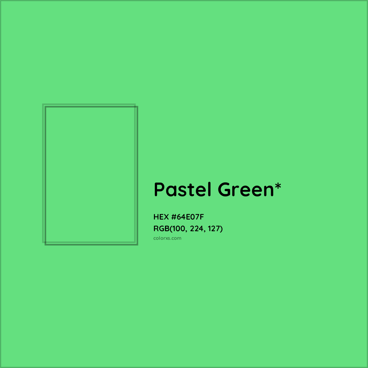 #64E07F hex color. RGB, RYB, CMYK, HSL, HSV codes and color conversions. Matching color names, palettes, paints.