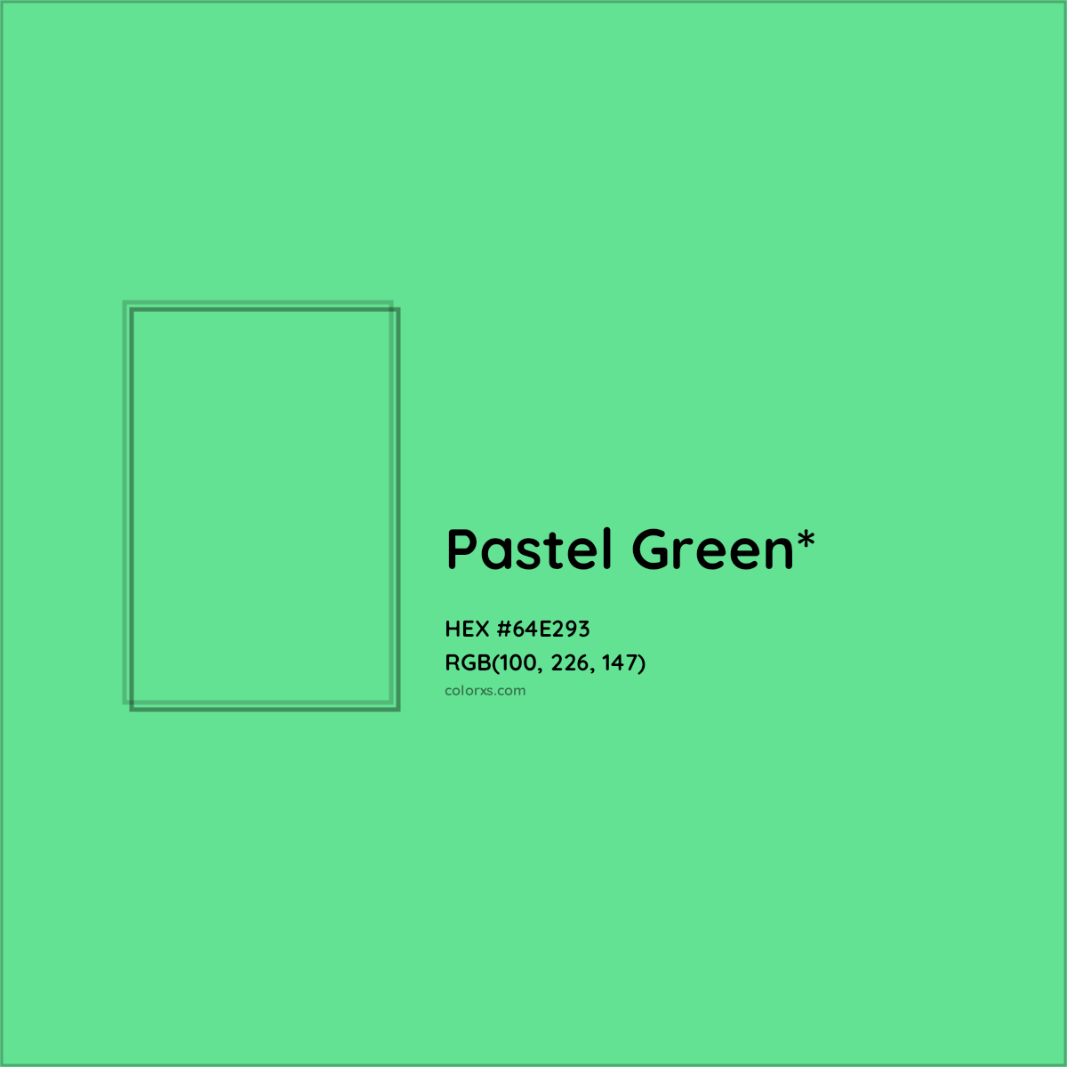 #64E293 hex color. RGB, RYB, CMYK, HSL, HSV codes and color conversions. Matching color names, palettes, paints.