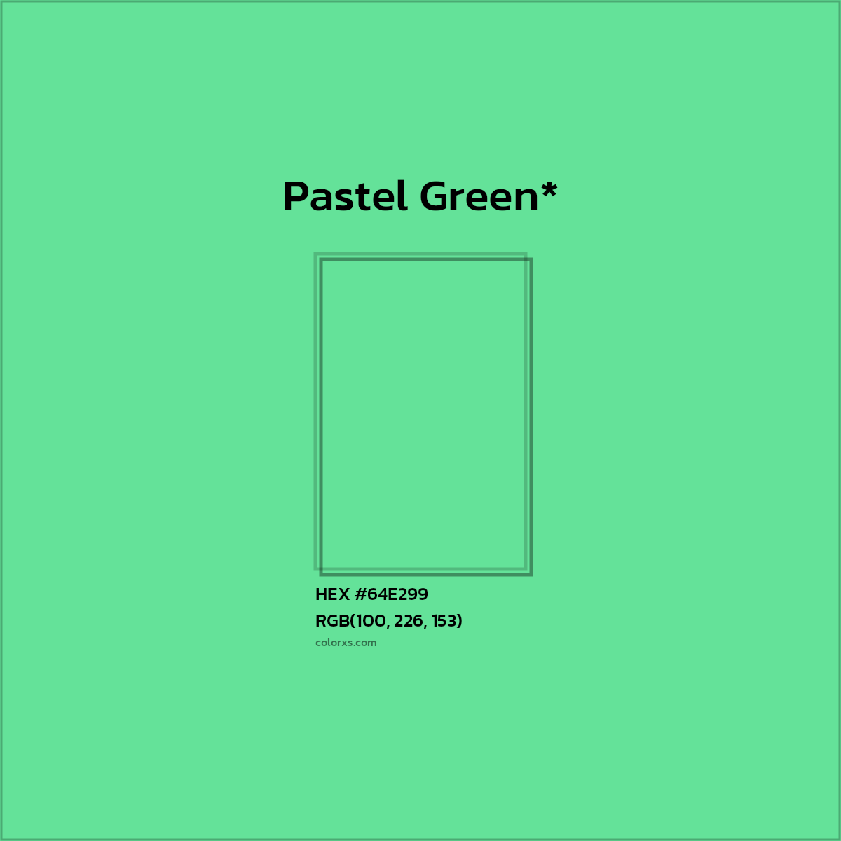 #64E299 hex color. RGB, RYB, CMYK, HSL, HSV codes and color conversions. Matching color names, palettes, paints.