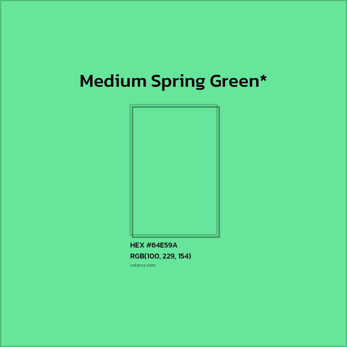 #64E59A hex color. RGB, RYB, CMYK, HSL, HSV codes and color conversions. Matching color names, palettes, paints.