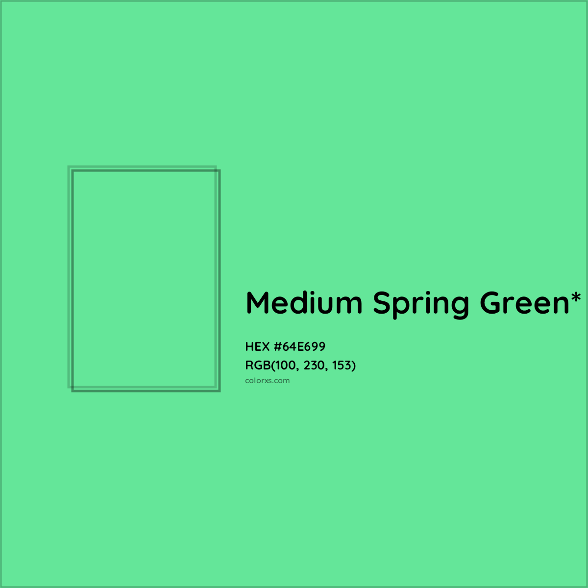 #64E699 hex color. RGB, RYB, CMYK, HSL, HSV codes and color conversions. Matching color names, palettes, paints.