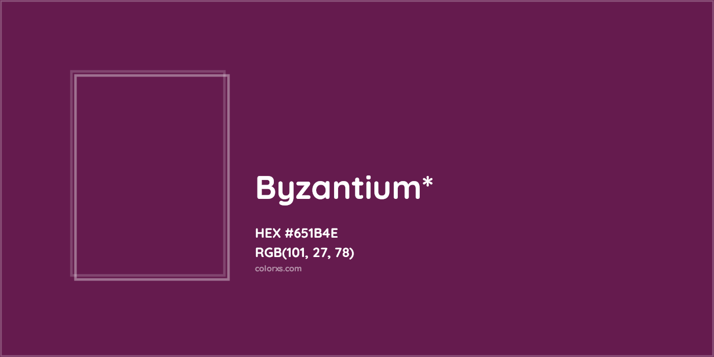 #651B4E hex color. RGB, RYB, CMYK, HSL, HSV codes and color conversions. Matching color names, palettes, paints.