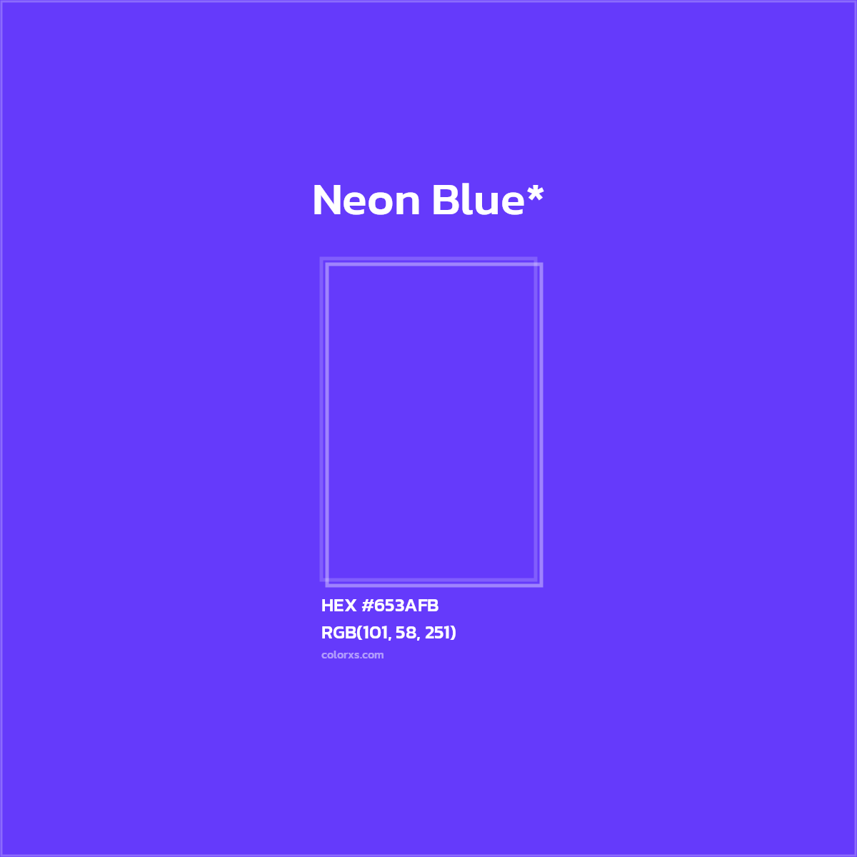#653AFB hex color. RGB, RYB, CMYK, HSL, HSV codes and color conversions. Matching color names, palettes, paints.