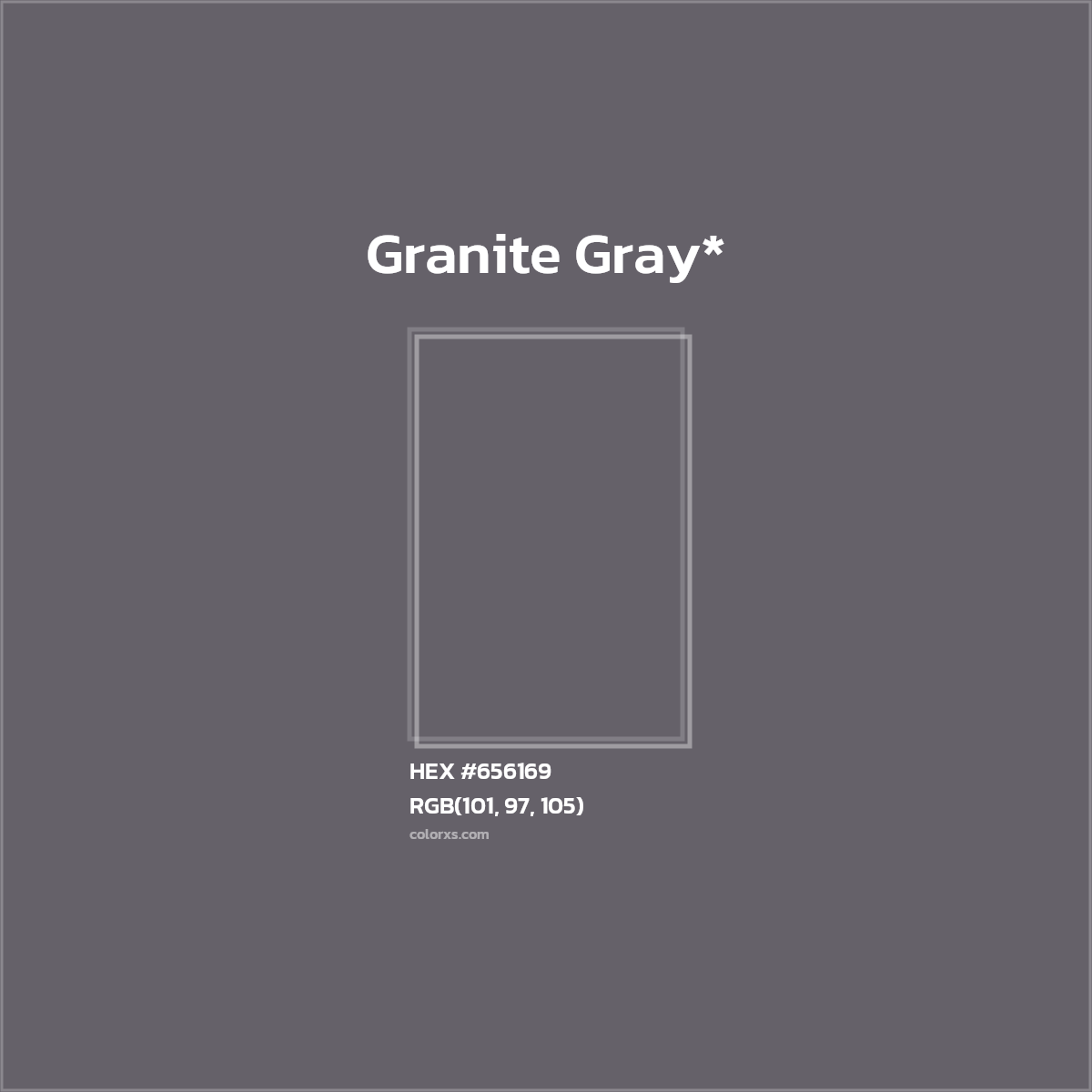 #656169 hex color. RGB, RYB, CMYK, HSL, HSV codes and color conversions. Matching color names, palettes, paints.