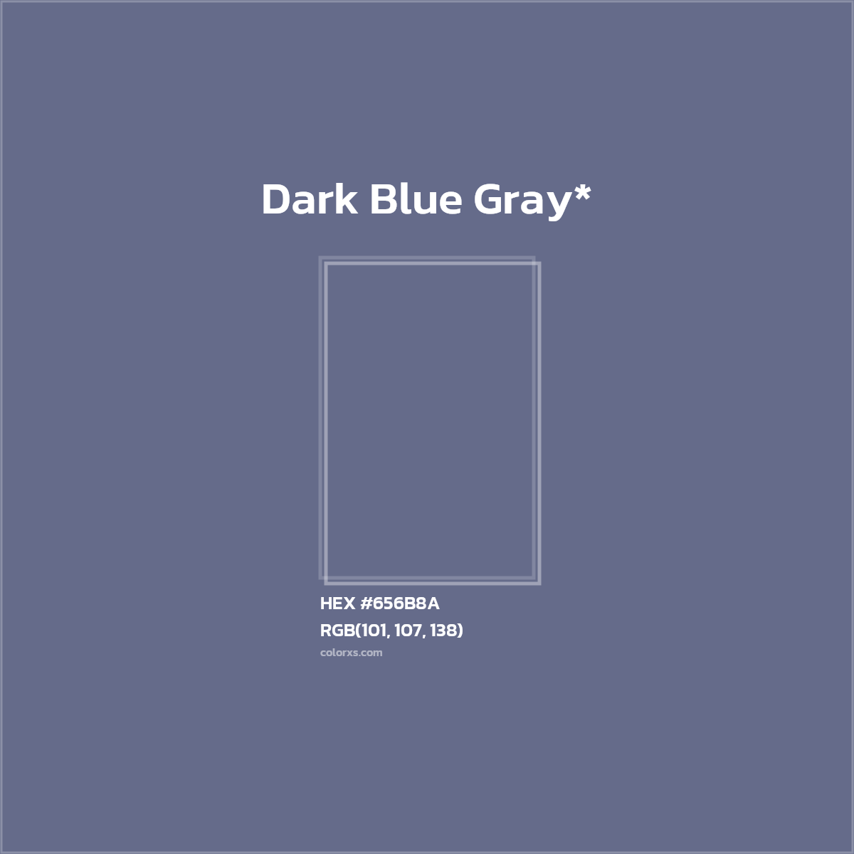 #656B8A hex color. RGB, RYB, CMYK, HSL, HSV codes and color conversions. Matching color names, palettes, paints.