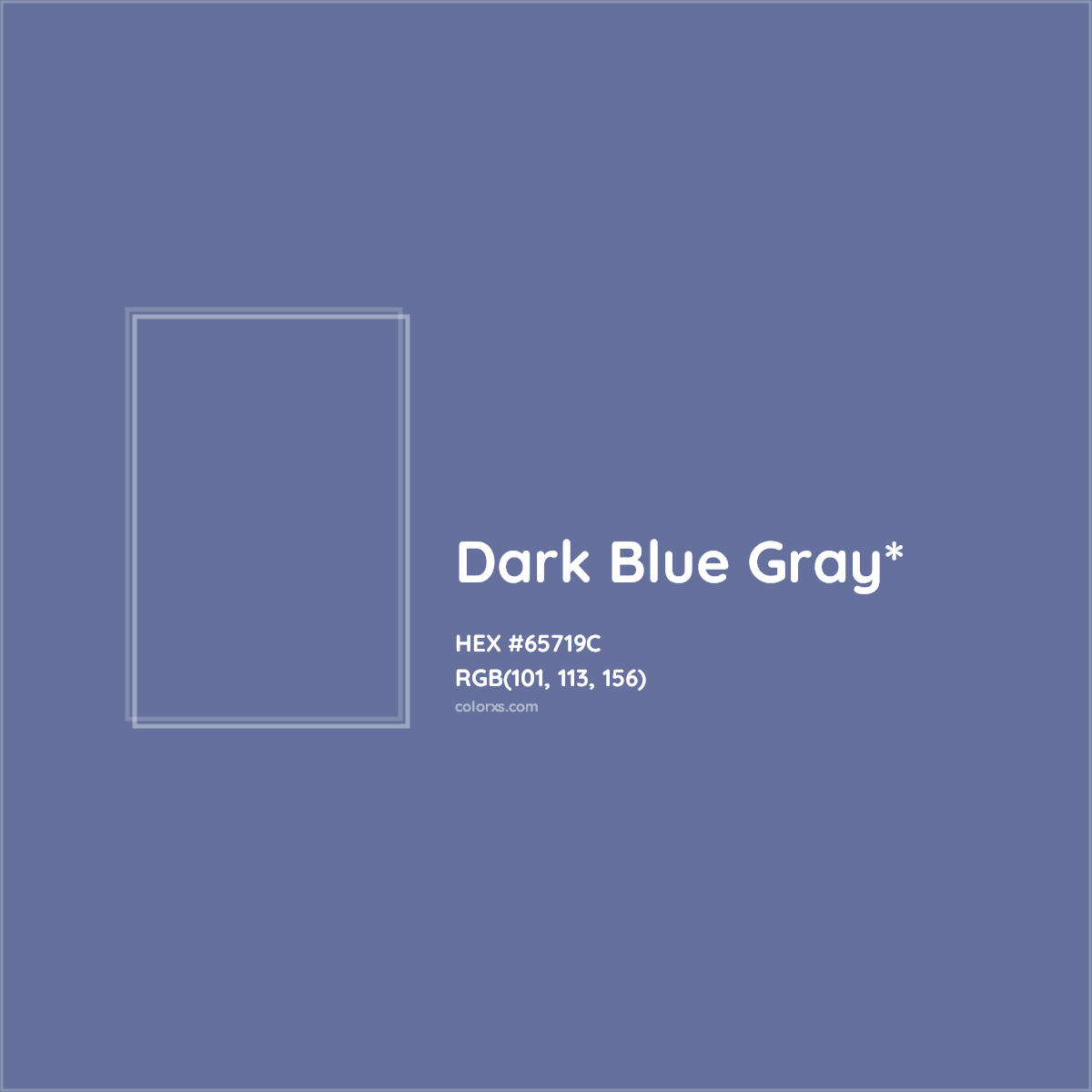 #65719C hex color. RGB, RYB, CMYK, HSL, HSV codes and color conversions. Matching color names, palettes, paints.