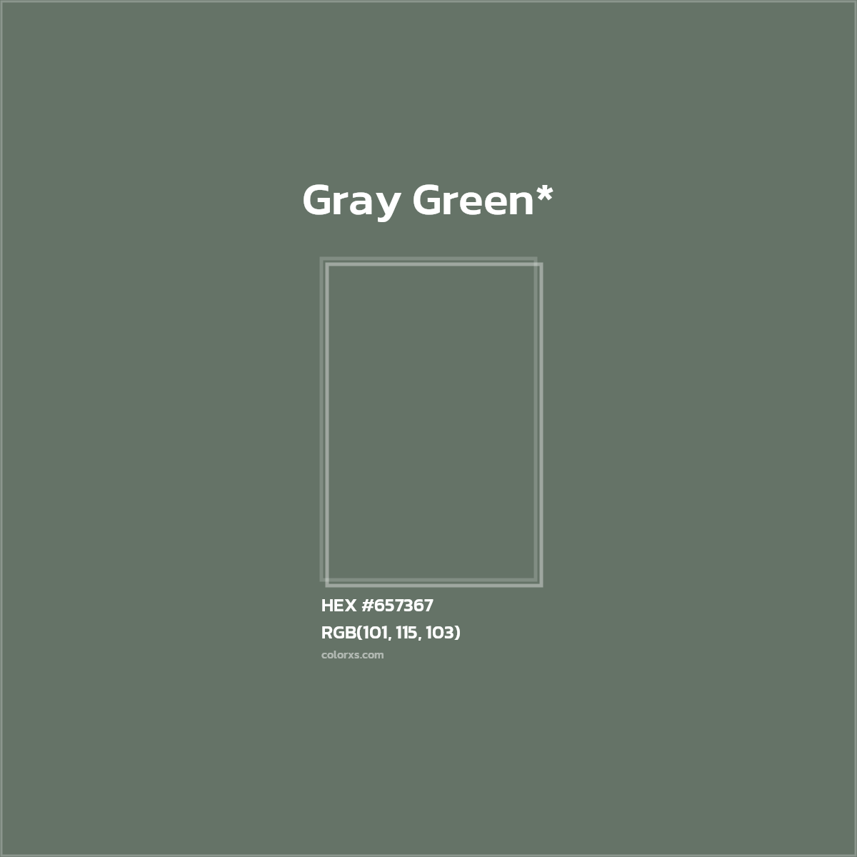 #657367 hex color. RGB, RYB, CMYK, HSL, HSV codes and color conversions. Matching color names, palettes, paints.