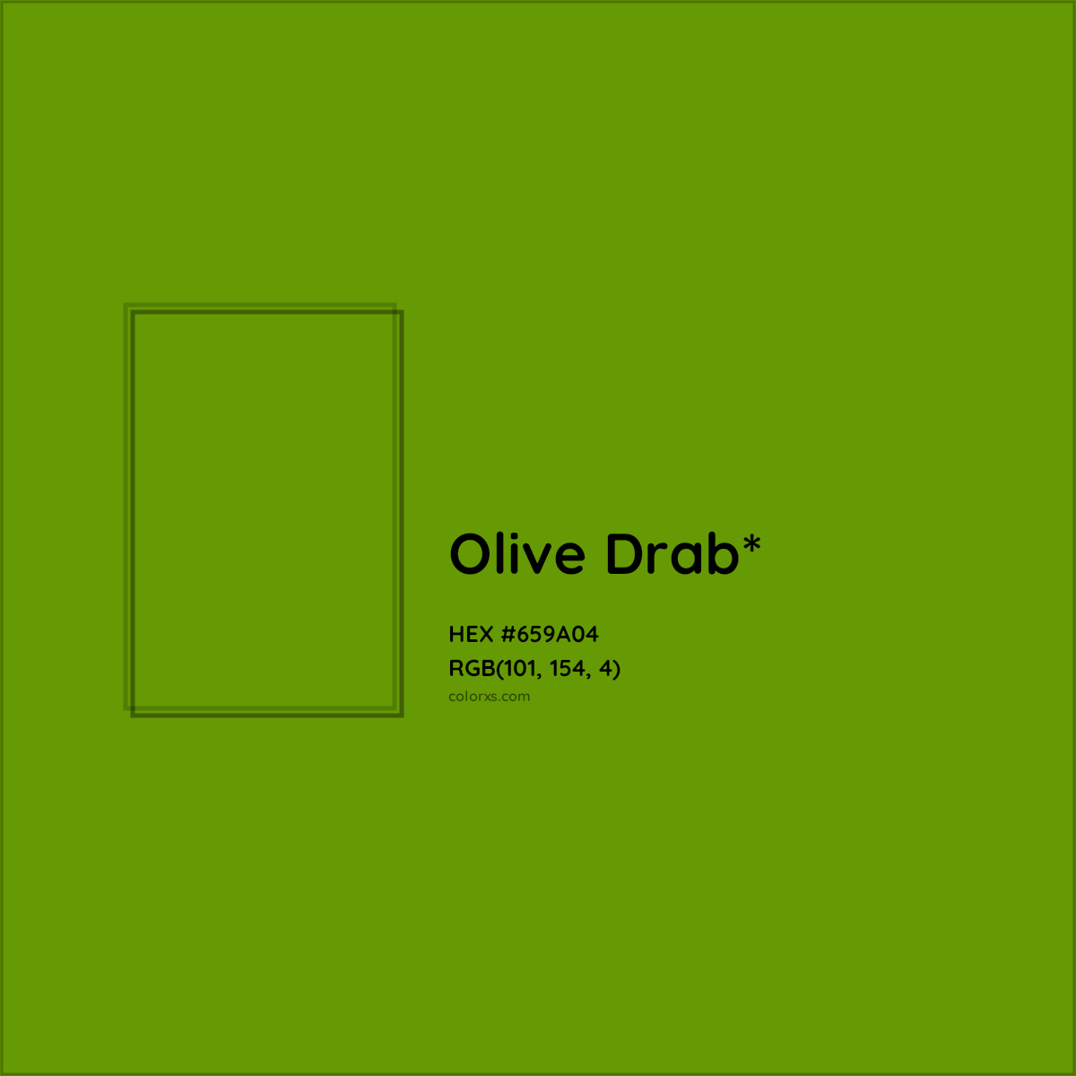 #659A04 hex color. RGB, RYB, CMYK, HSL, HSV codes and color conversions. Matching color names, palettes, paints.