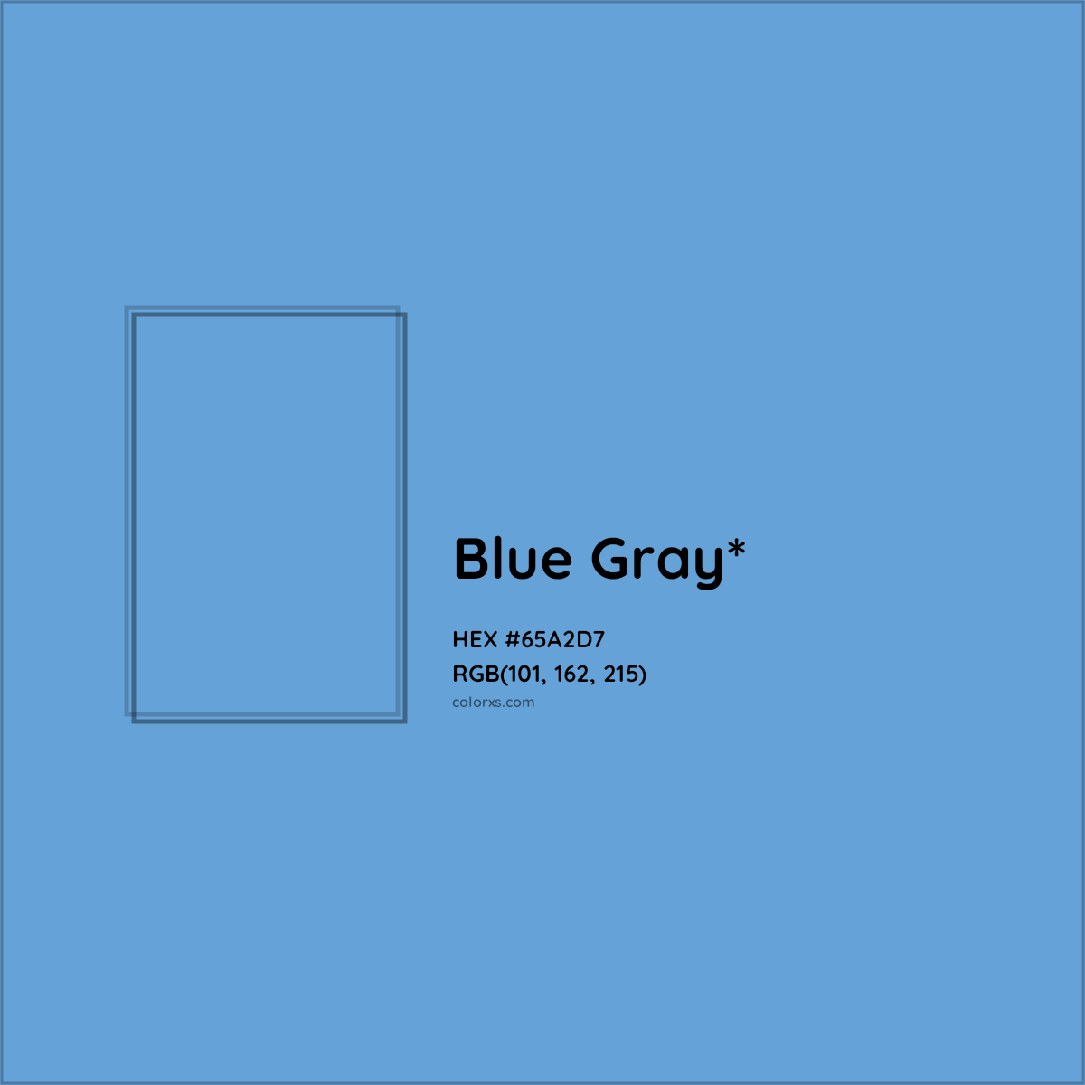 #65A2D7 hex color. RGB, RYB, CMYK, HSL, HSV codes and color conversions. Matching color names, palettes, paints.