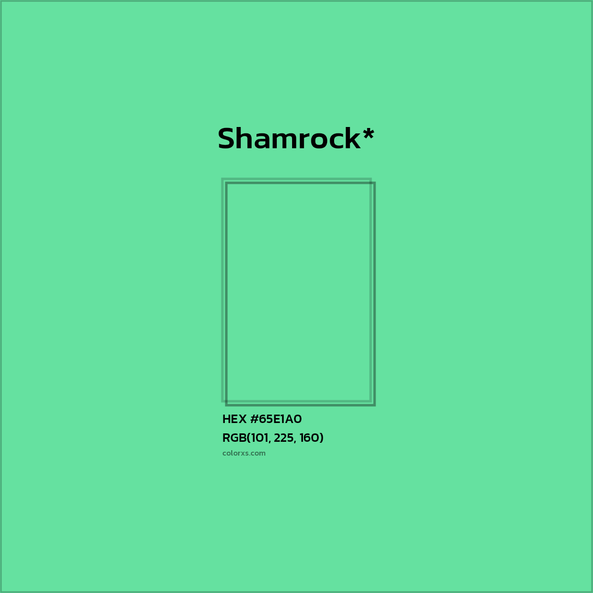 #65E1A0 hex color. RGB, RYB, CMYK, HSL, HSV codes and color conversions. Matching color names, palettes, paints.