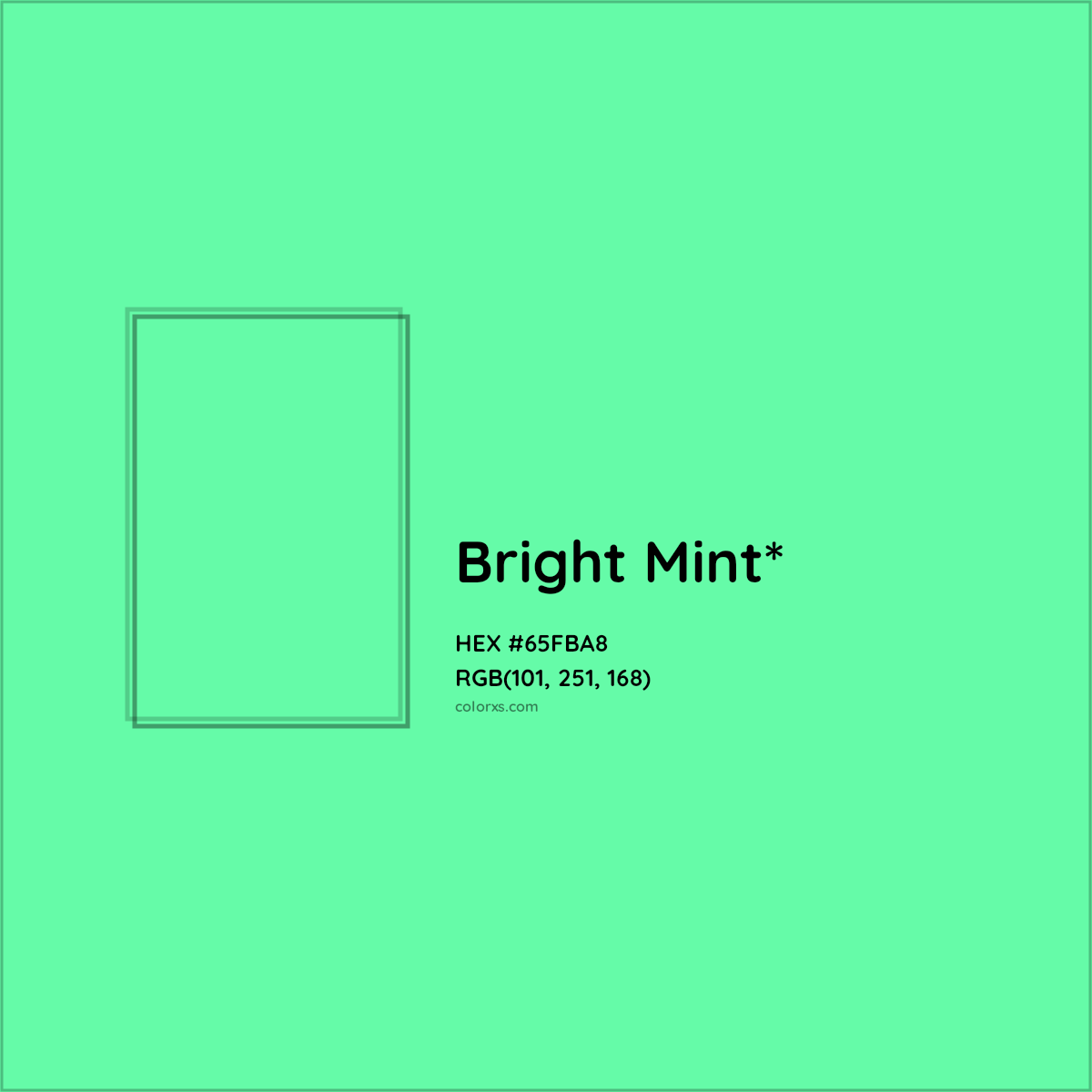#65FBA8 hex color. RGB, RYB, CMYK, HSL, HSV codes and color conversions. Matching color names, palettes, paints.