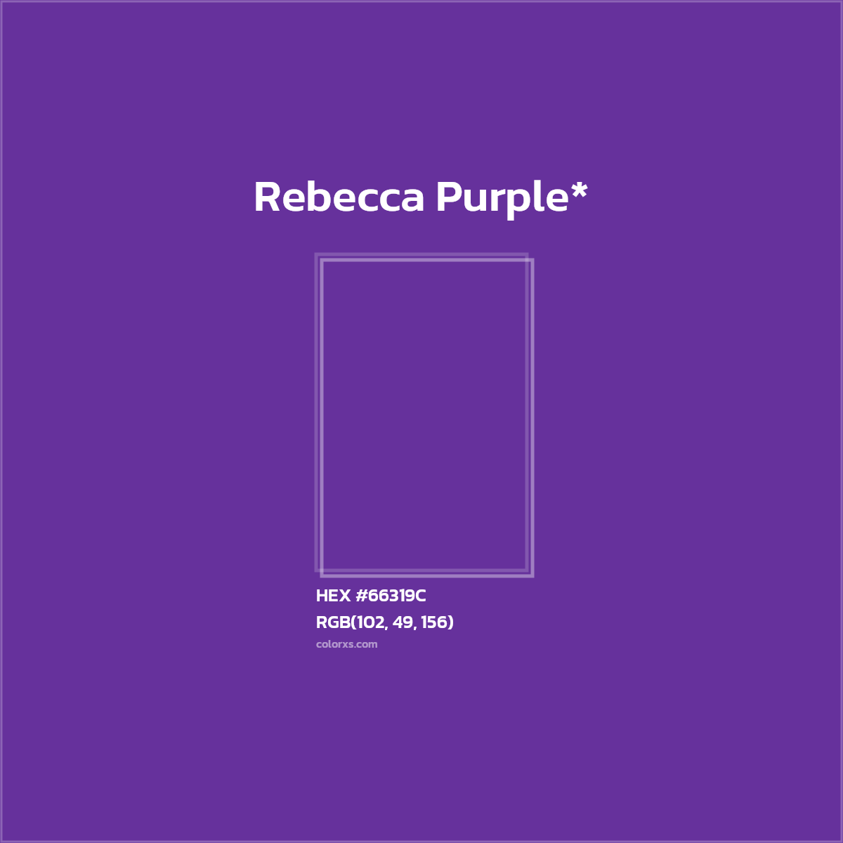 #66319C hex color. RGB, RYB, CMYK, HSL, HSV codes and color conversions. Matching color names, palettes, paints.