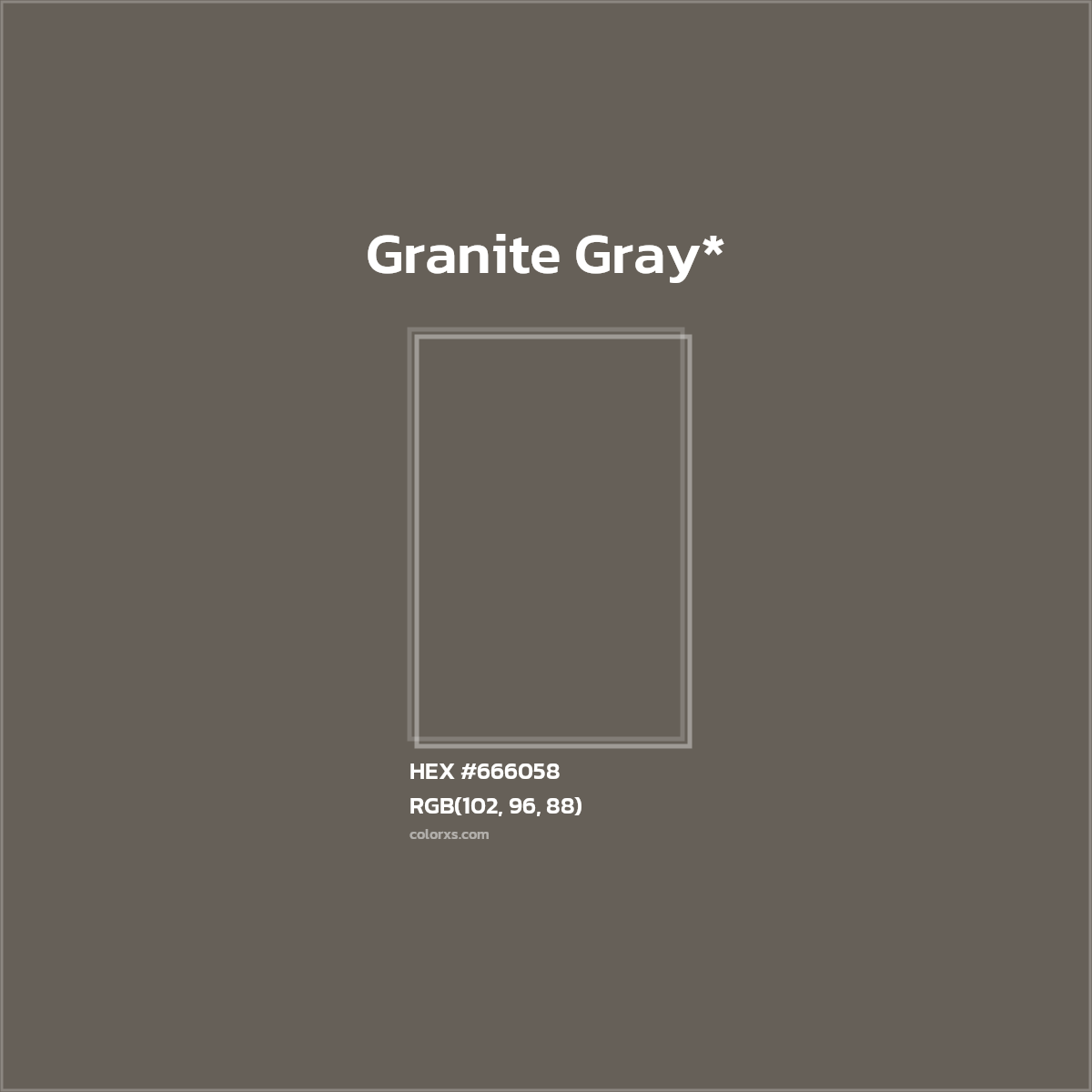 #666058 hex color. RGB, RYB, CMYK, HSL, HSV codes and color conversions. Matching color names, palettes, paints.