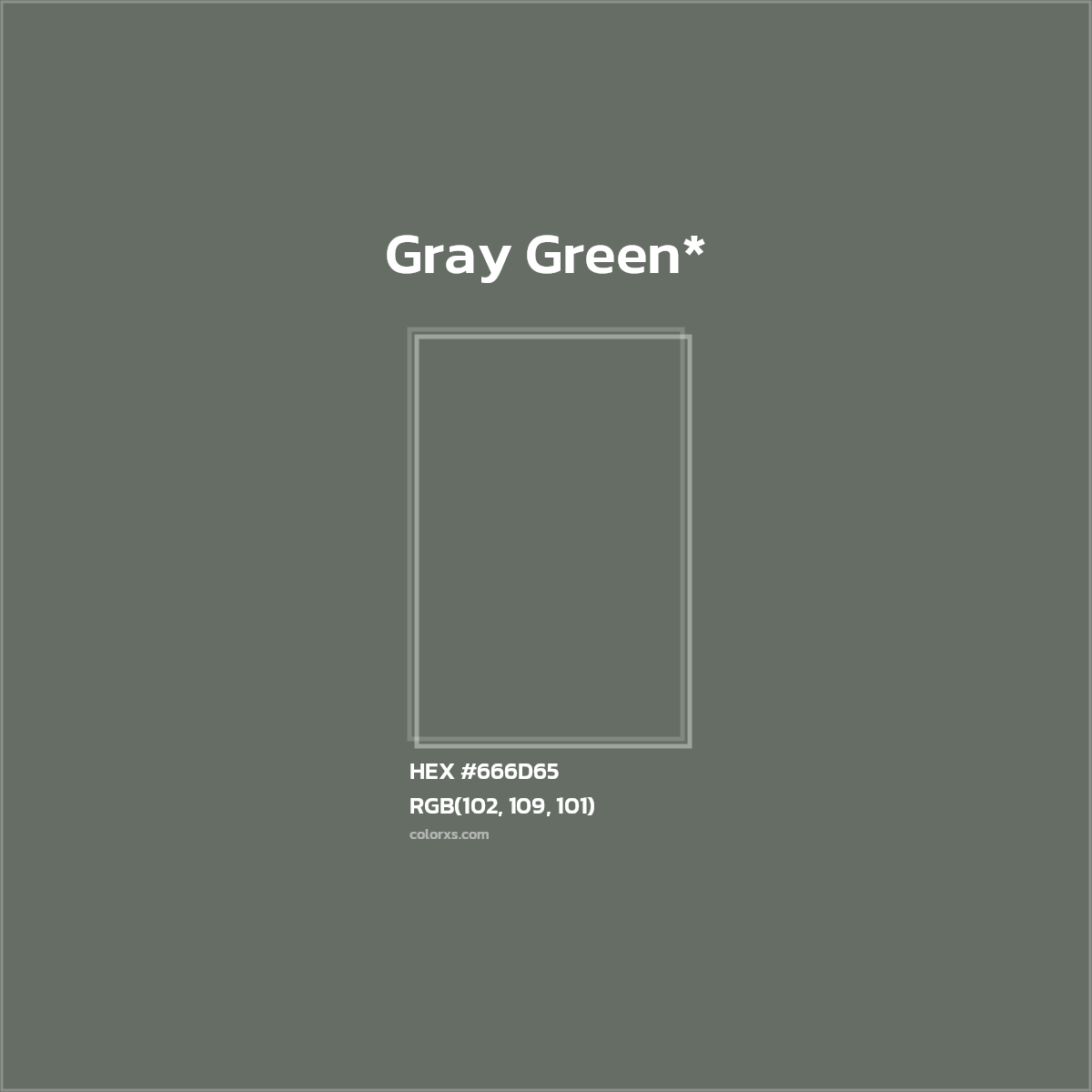 #666D65 hex color. RGB, RYB, CMYK, HSL, HSV codes and color conversions. Matching color names, palettes, paints.