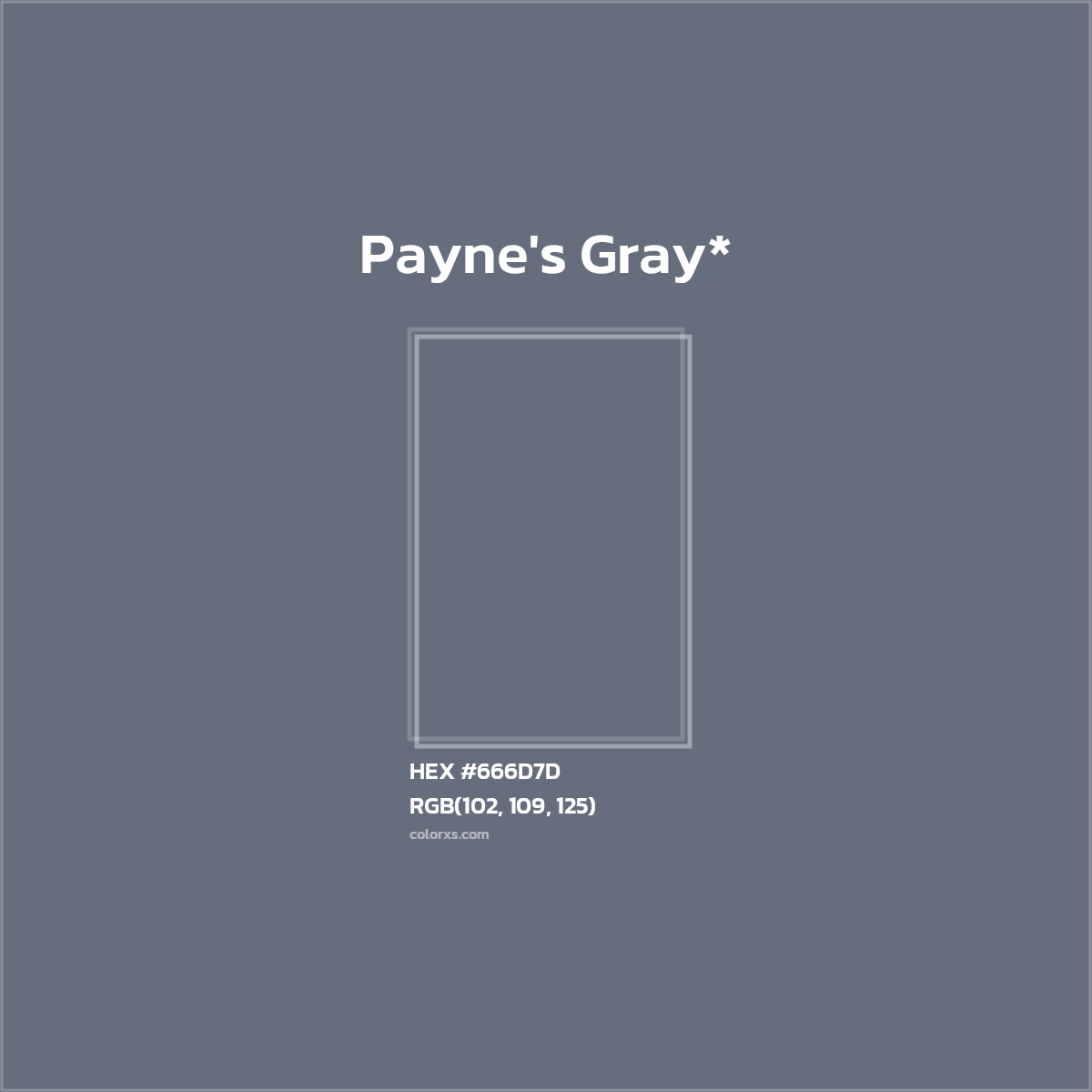 #666D7D hex color. RGB, RYB, CMYK, HSL, HSV codes and color conversions. Matching color names, palettes, paints.