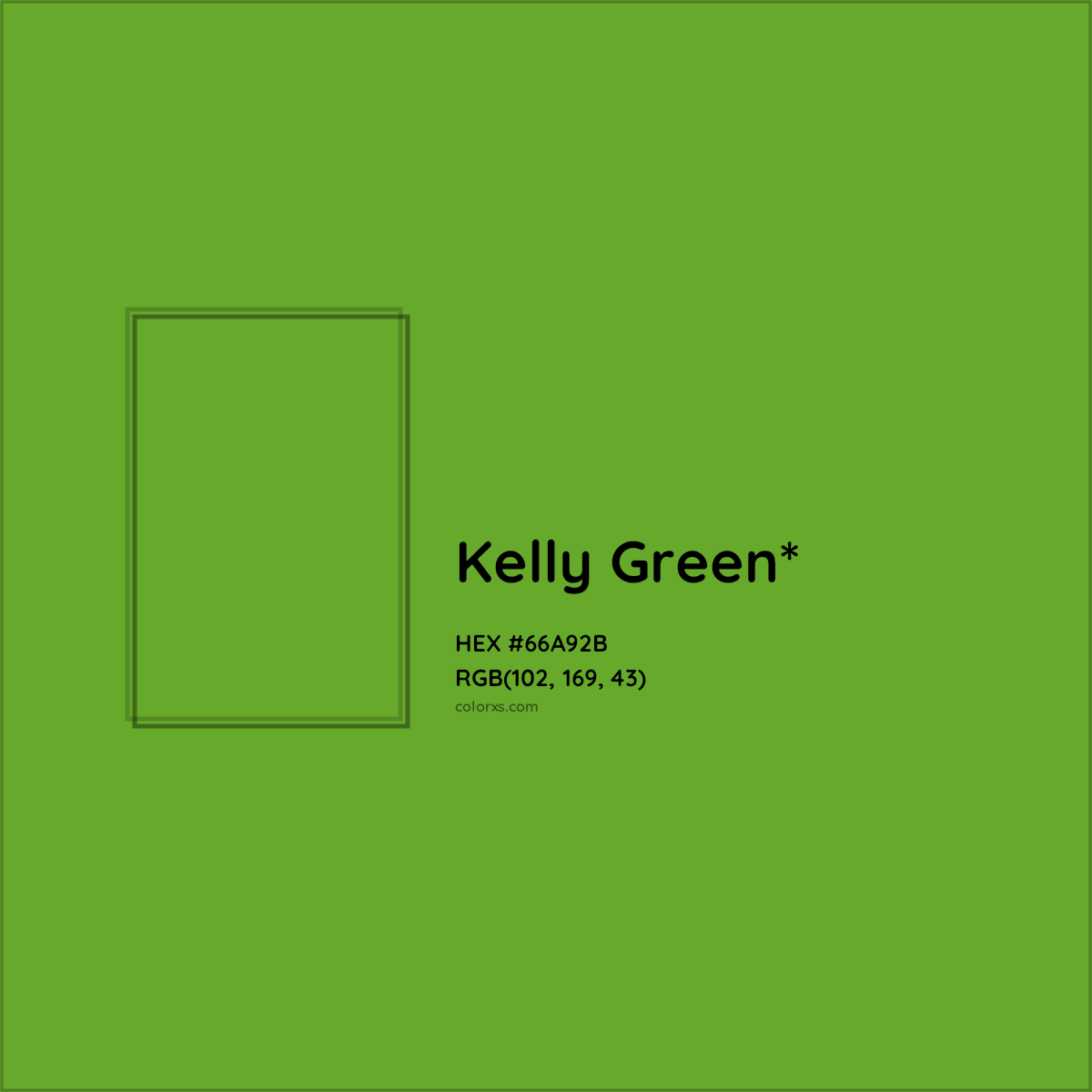 #66A92B hex color. RGB, RYB, CMYK, HSL, HSV codes and color conversions. Matching color names, palettes, paints.