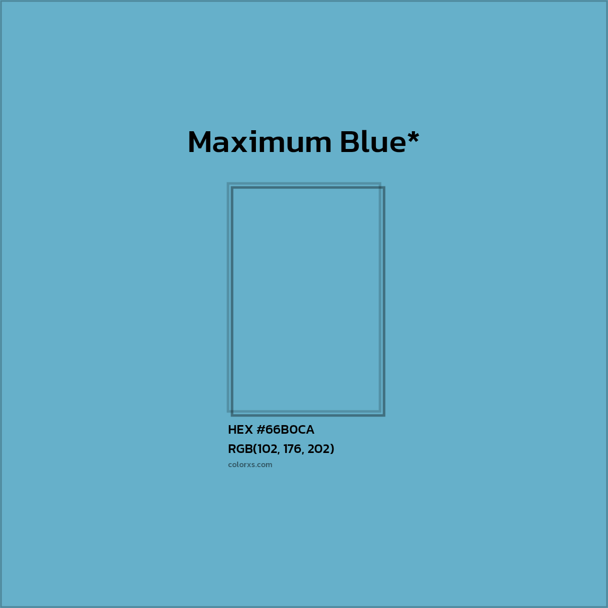 #66B0CA hex color. RGB, RYB, CMYK, HSL, HSV codes and color conversions. Matching color names, palettes, paints.