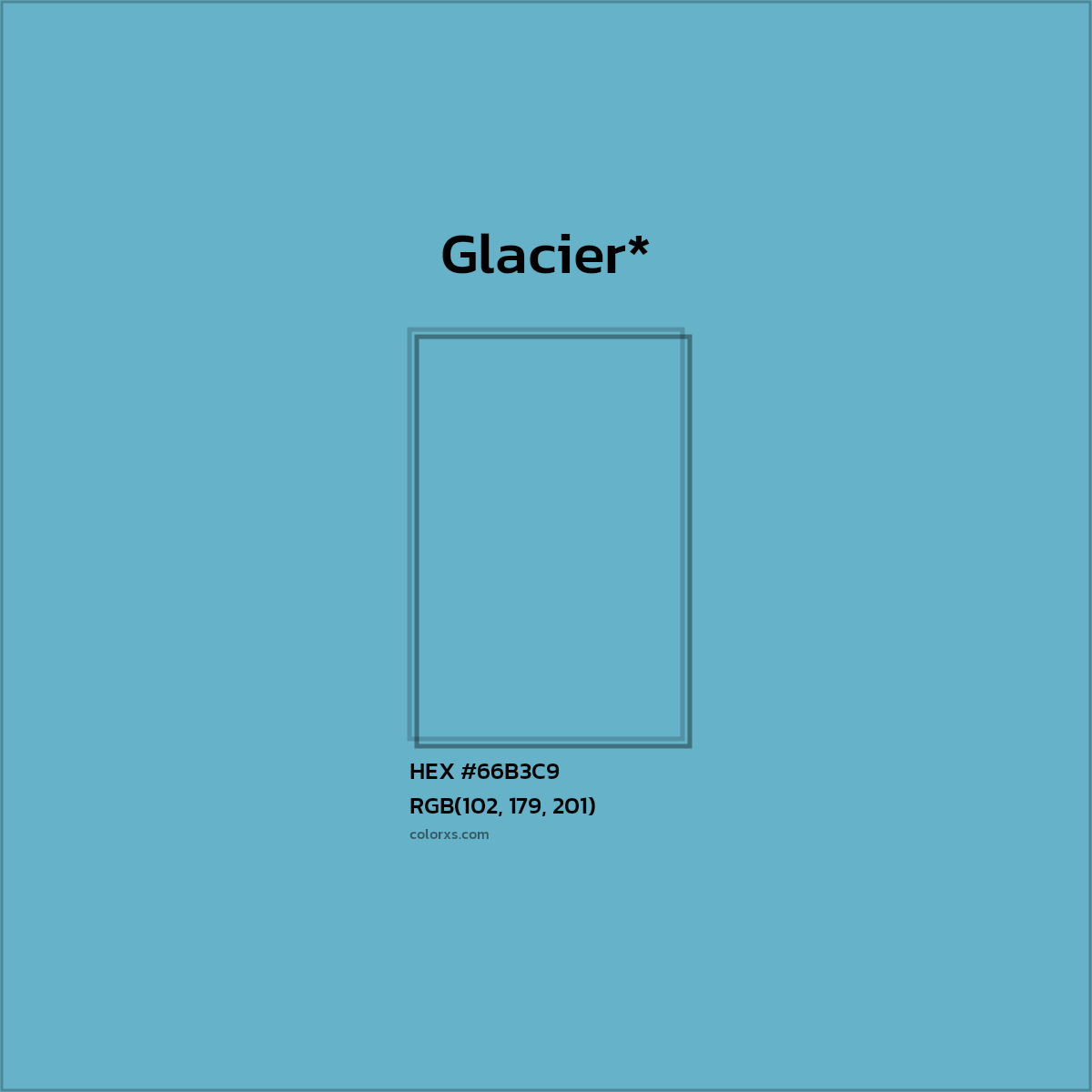 #66B3C9 hex color. RGB, RYB, CMYK, HSL, HSV codes and color conversions. Matching color names, palettes, paints.