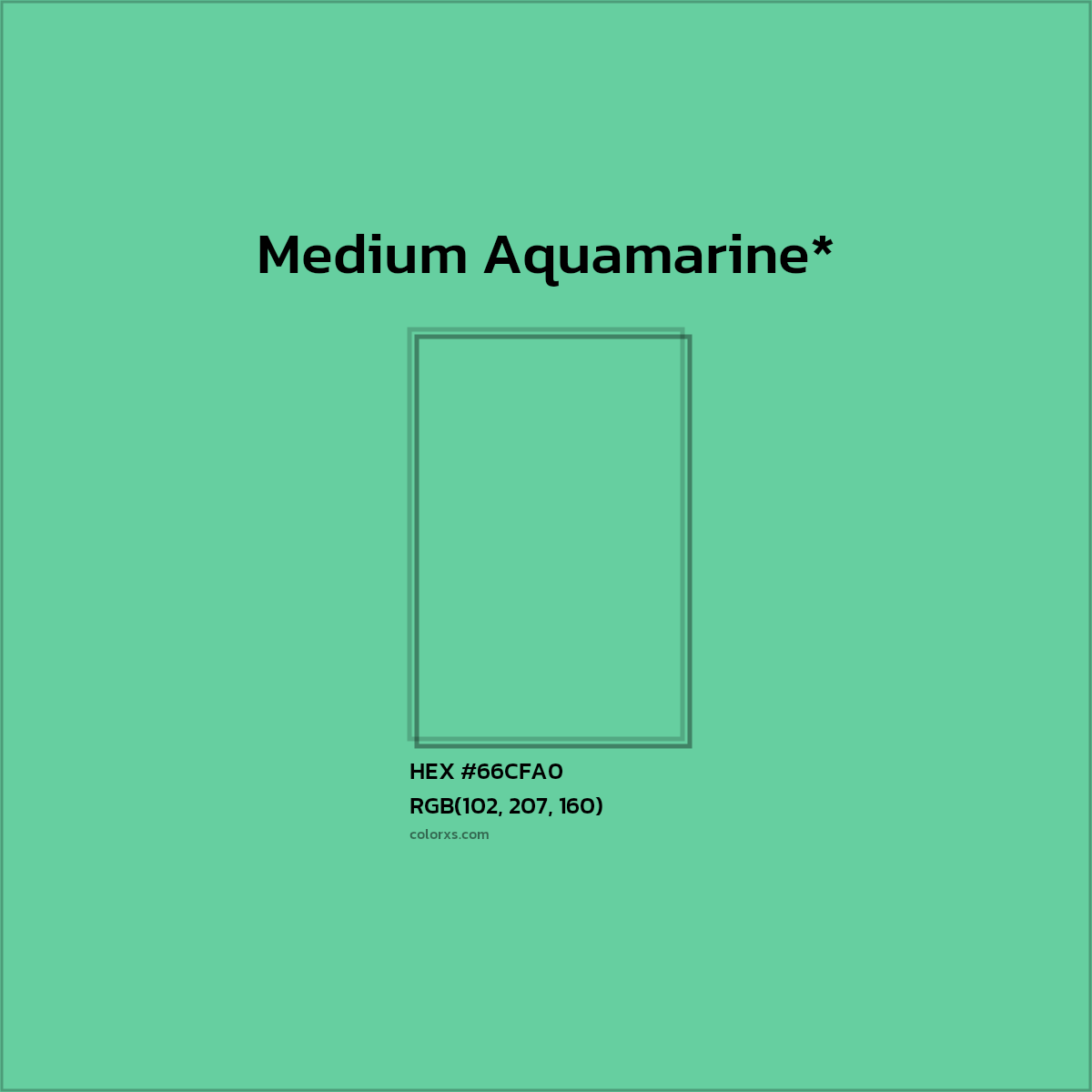 #66CFA0 hex color. RGB, RYB, CMYK, HSL, HSV codes and color conversions. Matching color names, palettes, paints.