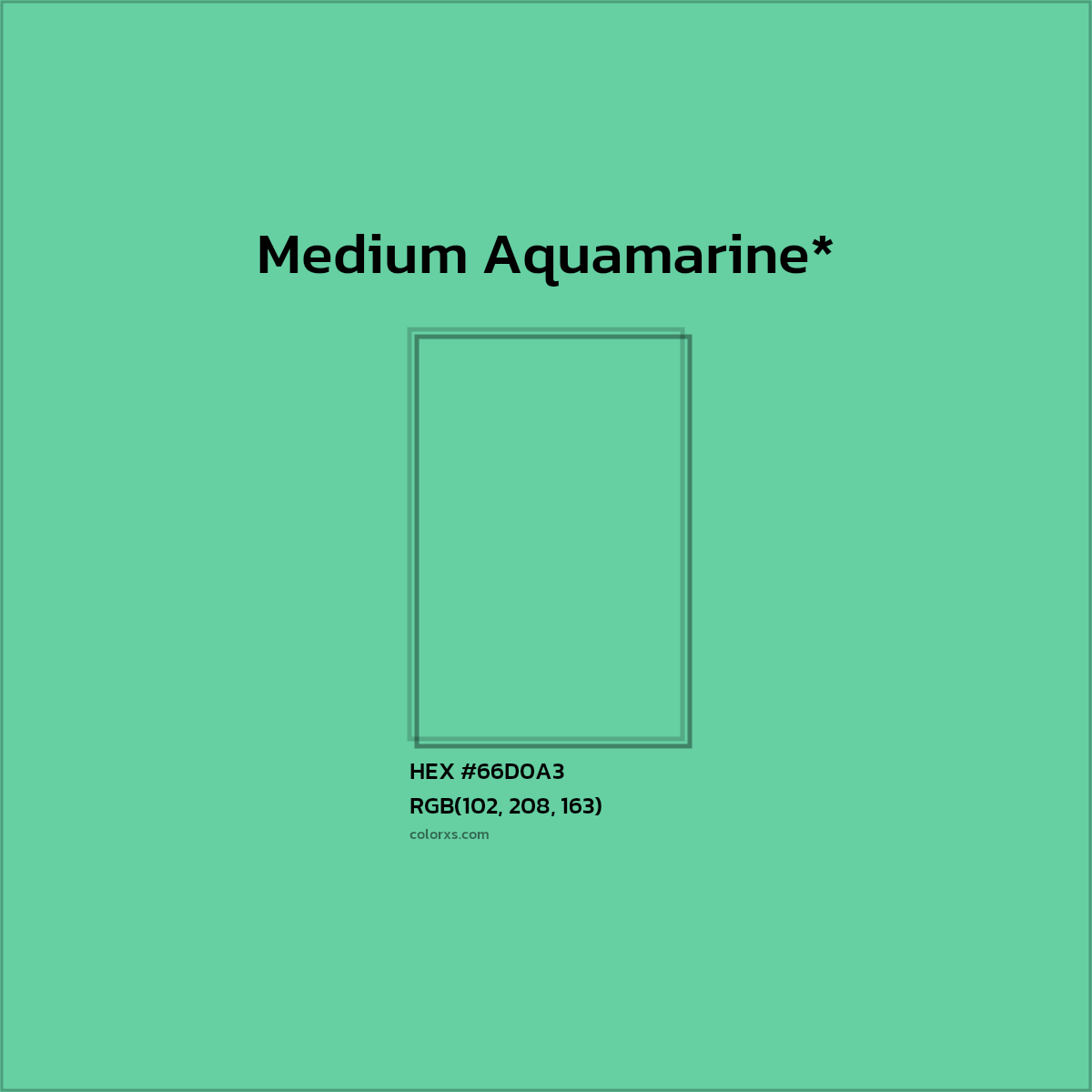 #66D0A3 hex color. RGB, RYB, CMYK, HSL, HSV codes and color conversions. Matching color names, palettes, paints.