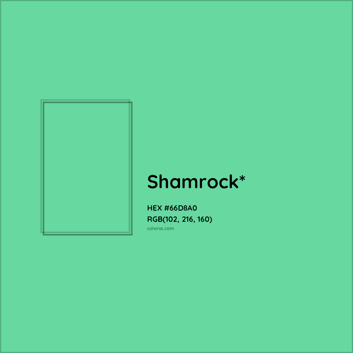 #66D8A0 hex color. RGB, RYB, CMYK, HSL, HSV codes and color conversions. Matching color names, palettes, paints.