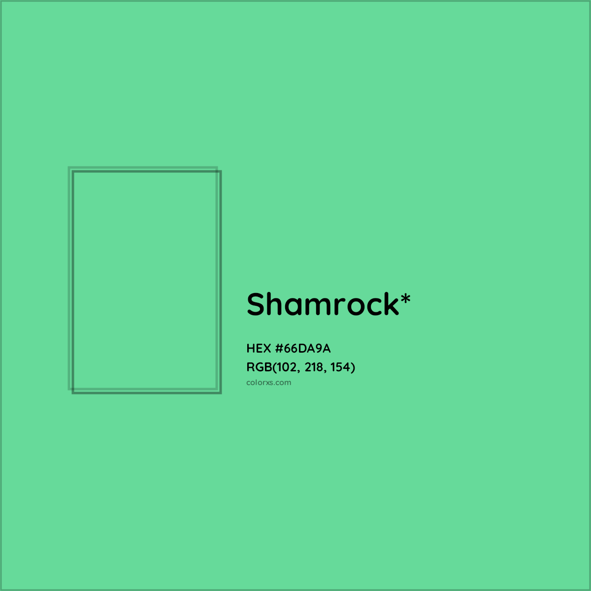 #66DA9A hex color. RGB, RYB, CMYK, HSL, HSV codes and color conversions. Matching color names, palettes, paints.