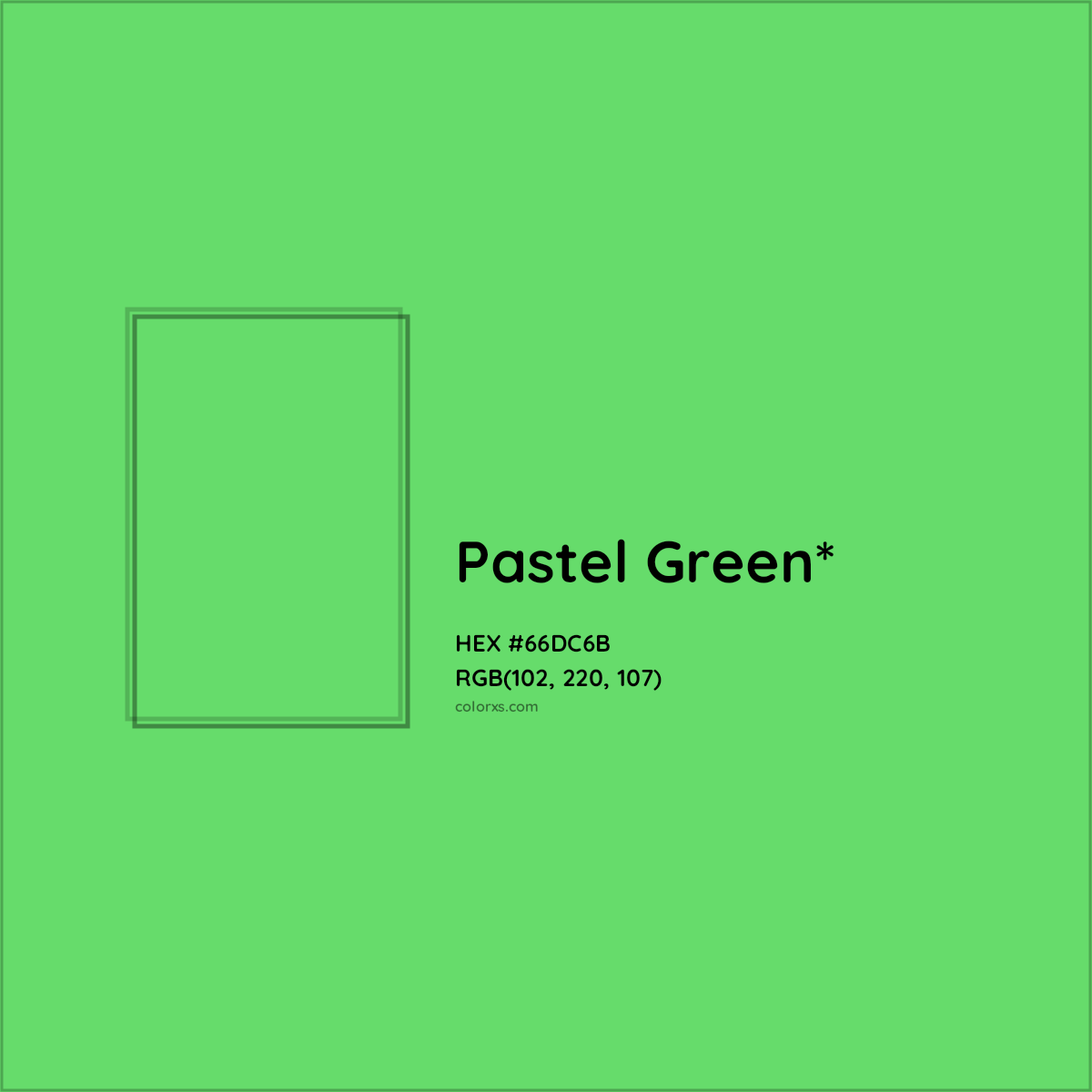 #66DC6B hex color. RGB, RYB, CMYK, HSL, HSV codes and color conversions. Matching color names, palettes, paints.