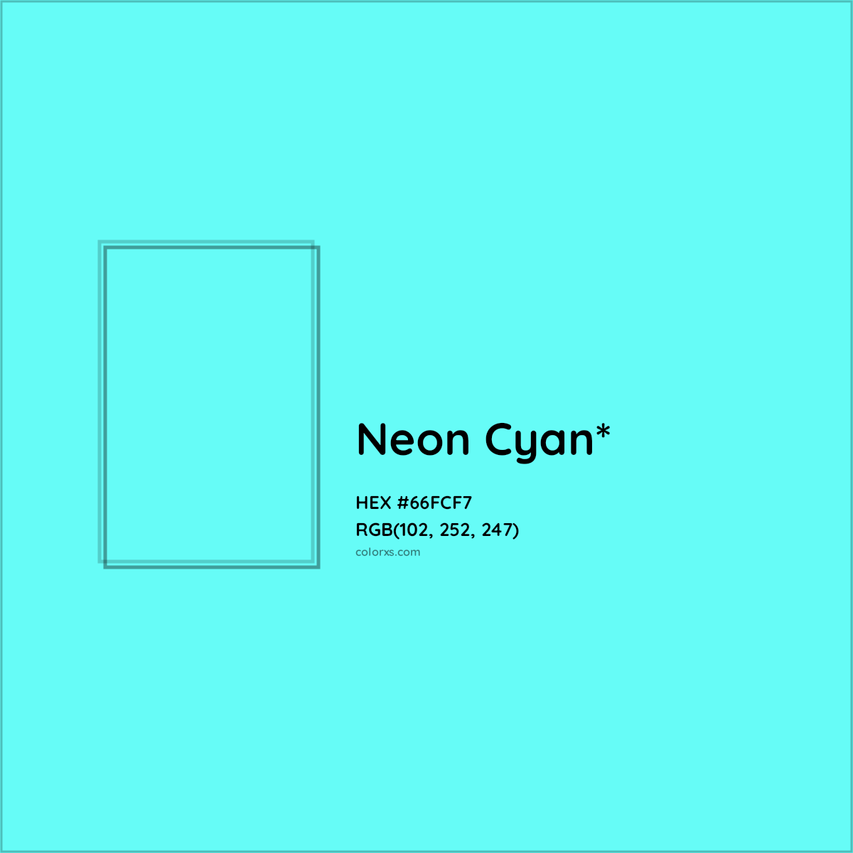#66FCF7 hex color. RGB, RYB, CMYK, HSL, HSV codes and color conversions. Matching color names, palettes, paints.
