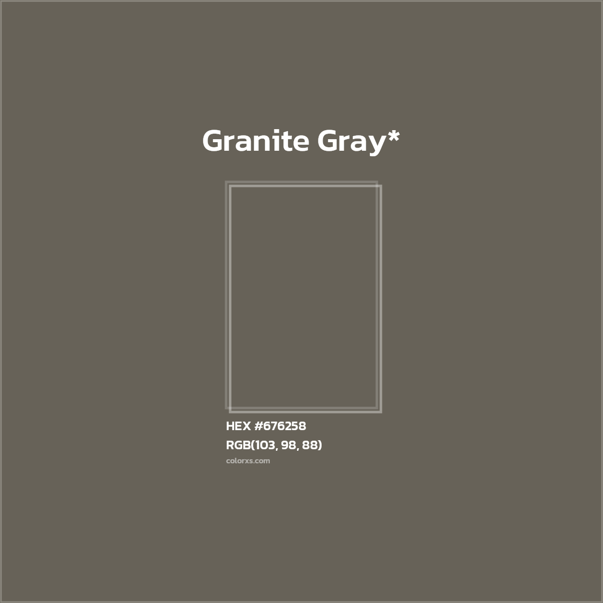 #676258 hex color. RGB, RYB, CMYK, HSL, HSV codes and color conversions. Matching color names, palettes, paints.